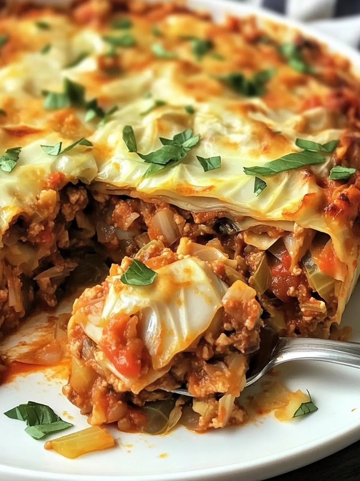 Unstuffed Cabbage Roll Casserole
