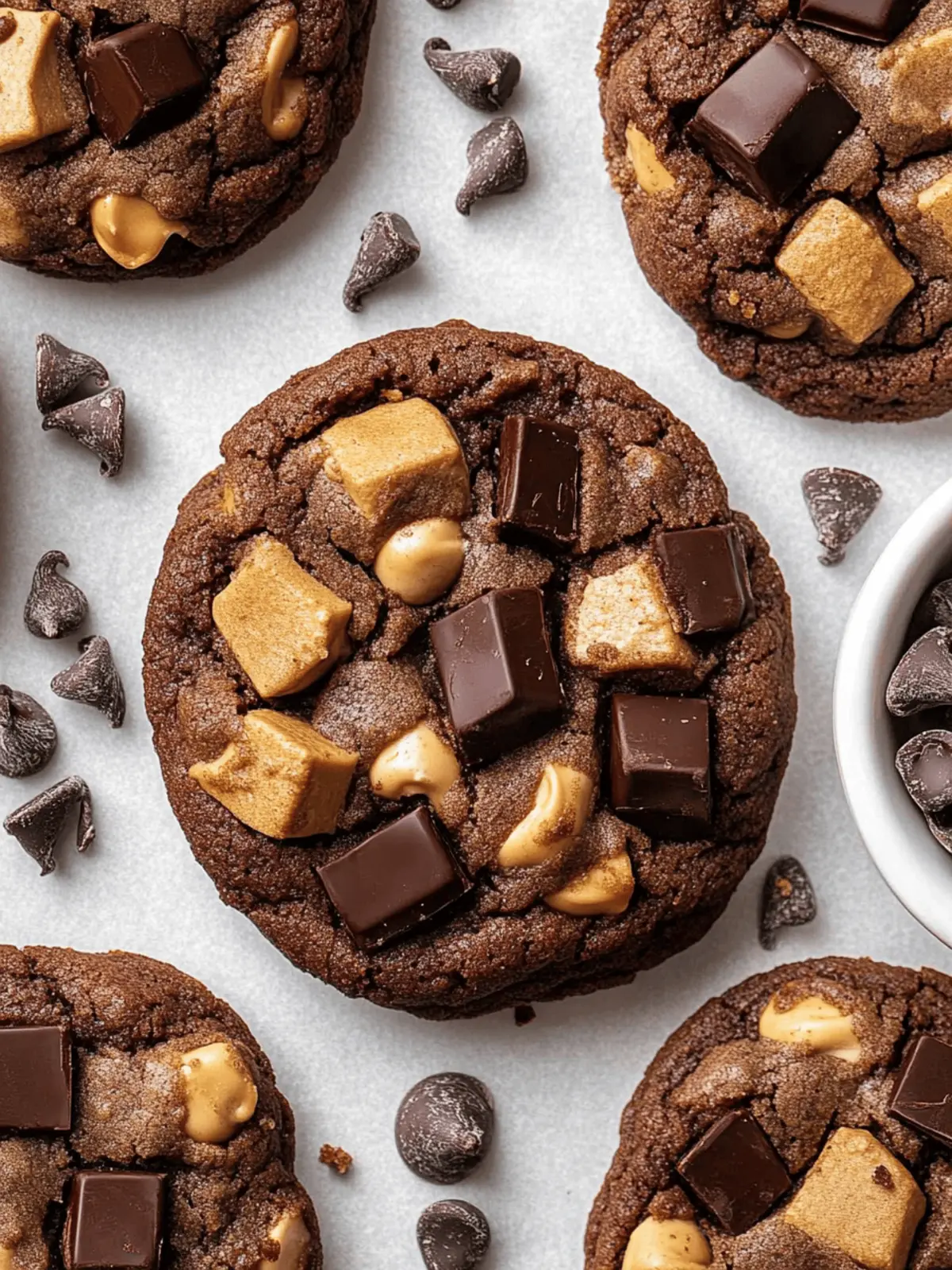 Peanut Butter Chocolate Chunk Cookies