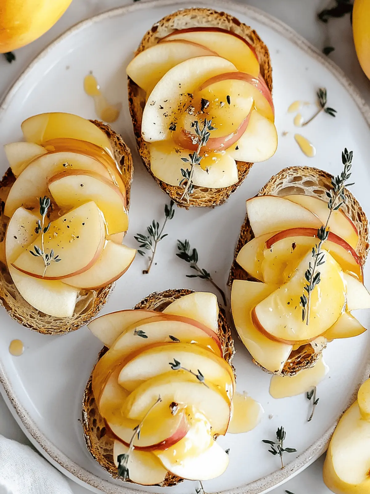 Apple and Cheddar Crostini