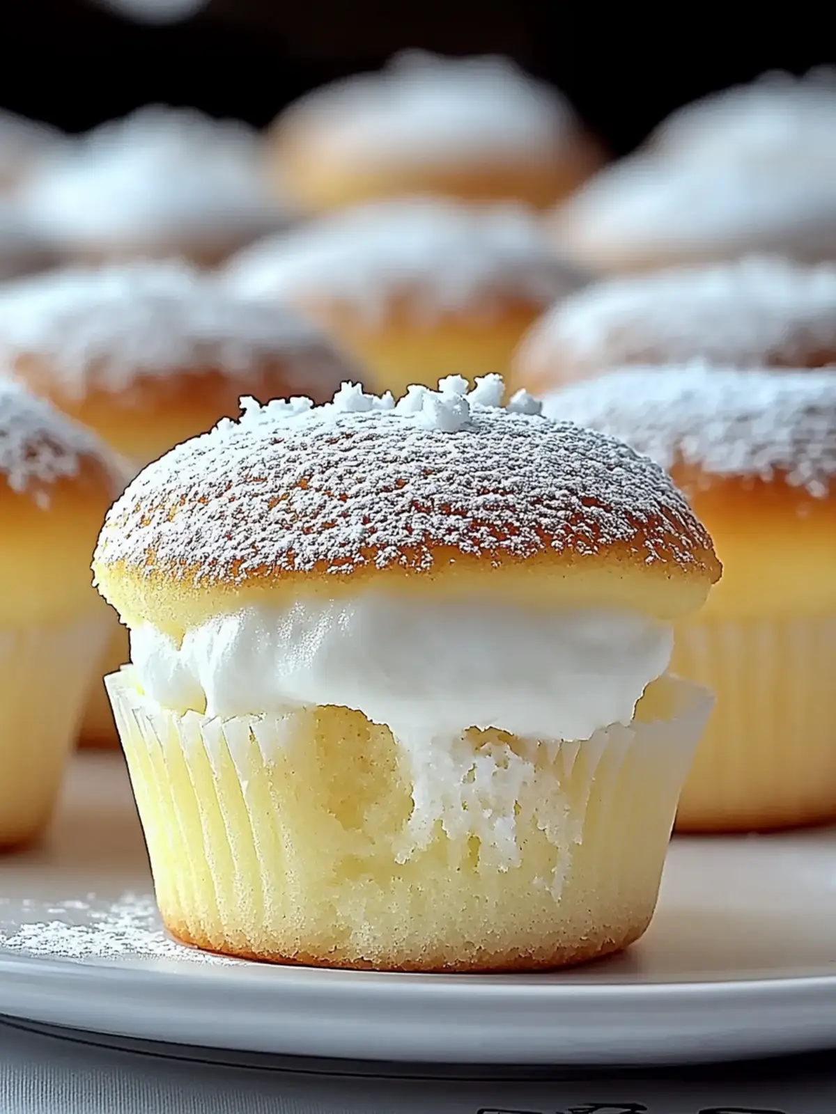 Fluffy Japanese Cotton Cheesecake Cupcakes