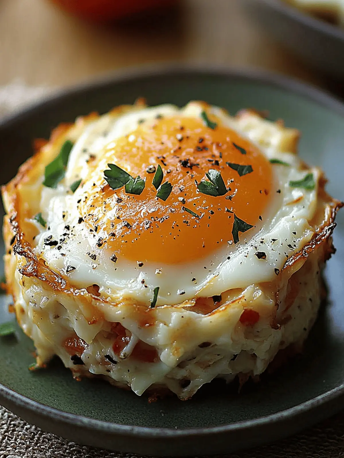 Baked Eggs Napoleon