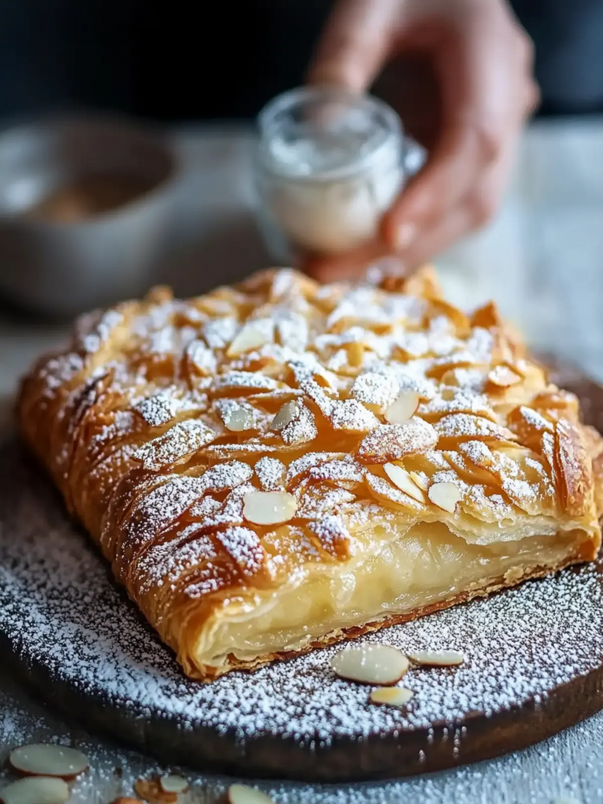 Flaky Sweet Almond Pastry