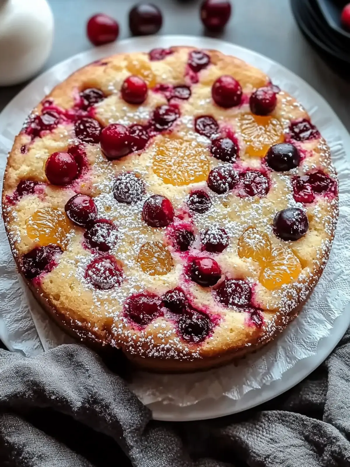 Cranberry Orange Breakfast Cake