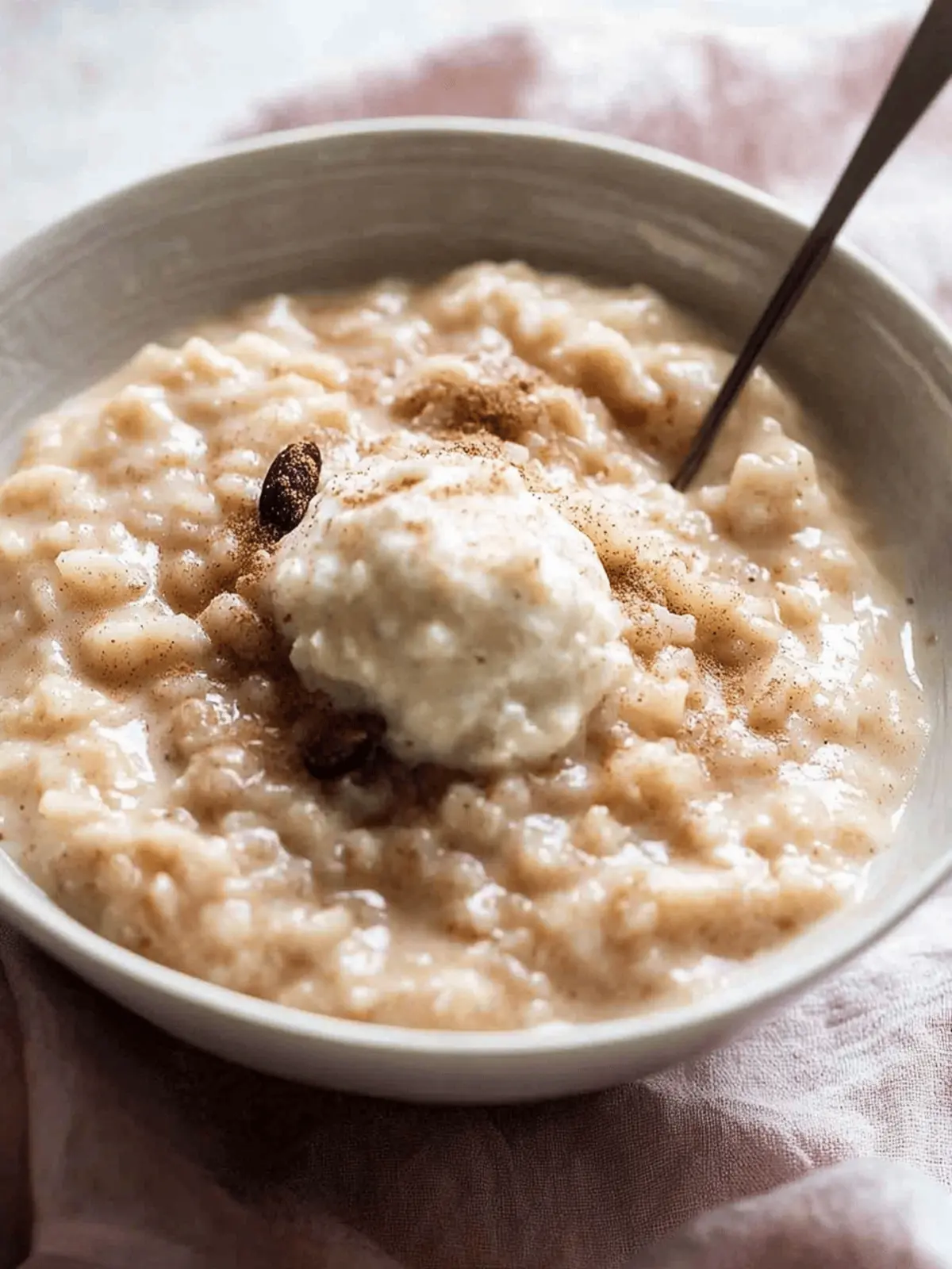 Heavenly Creamy Cinnamon Rice Pudding