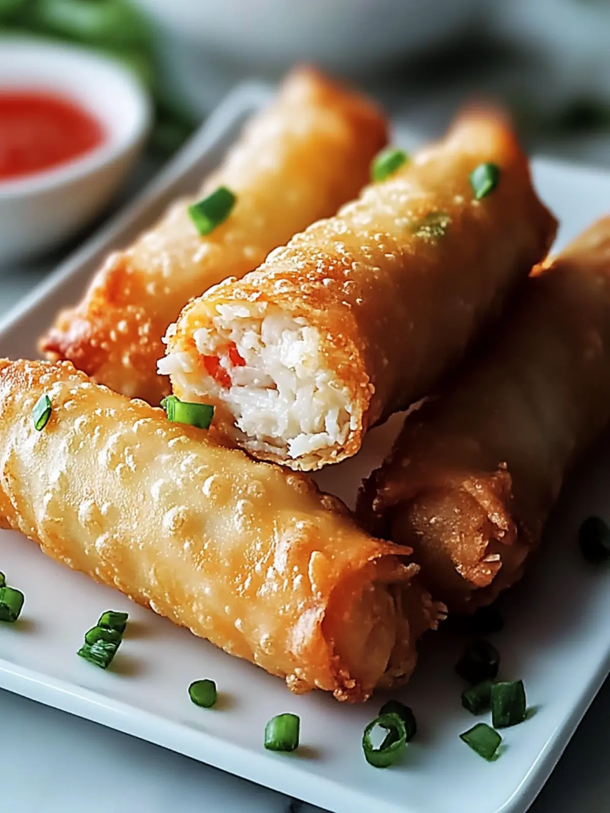 Crab Cake Egg Rolls