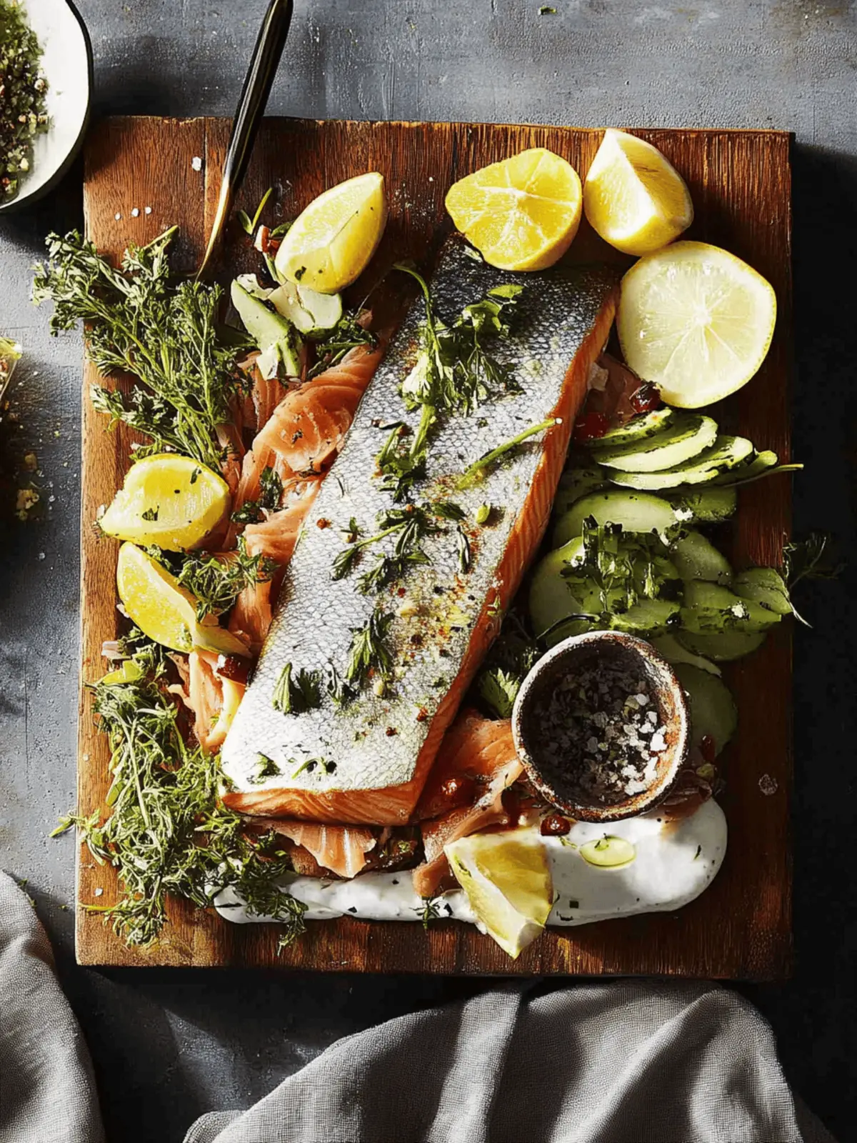 Smoked Trout with Wild Herbs