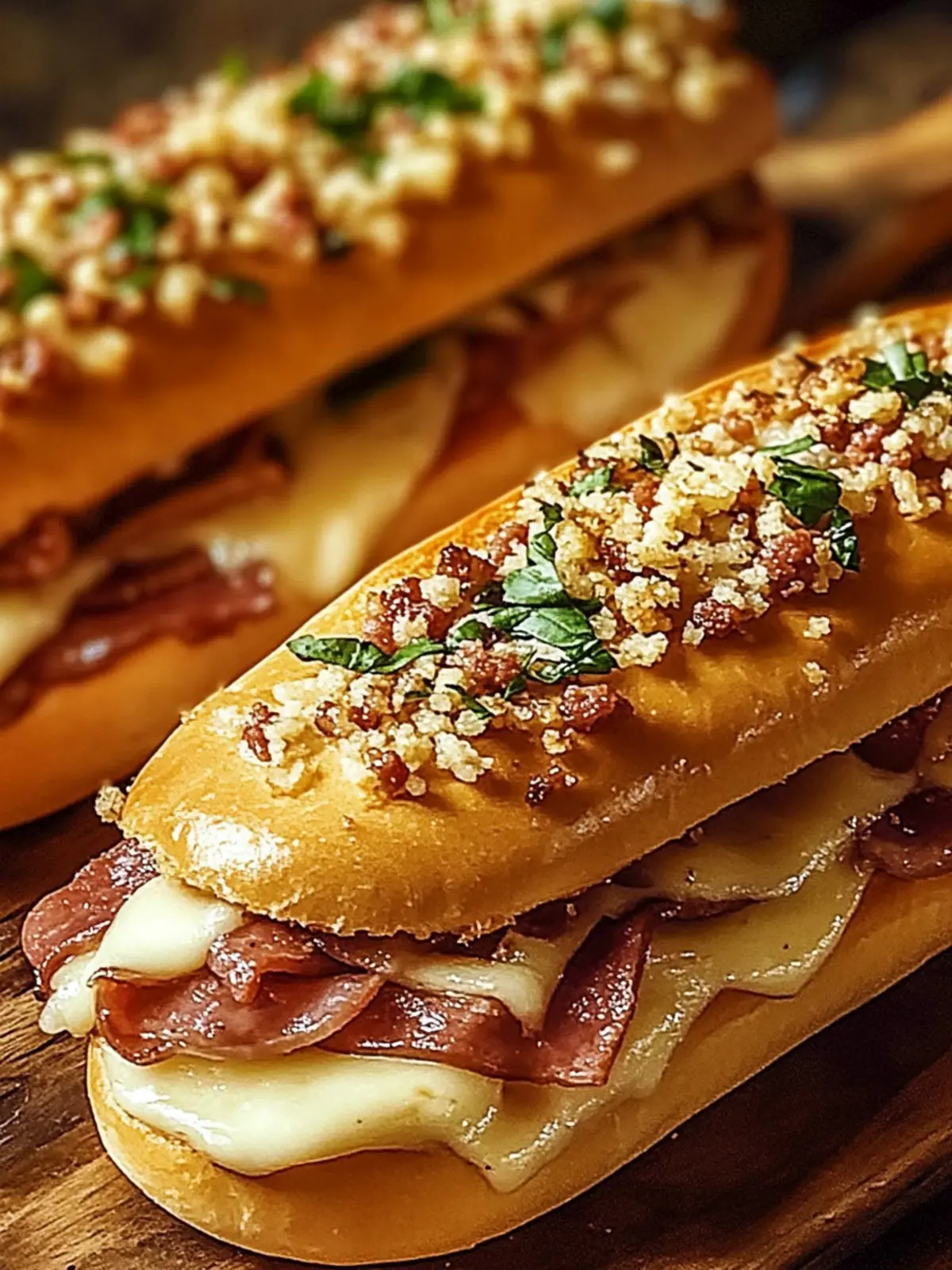Baked Italian Sub Sandwiches