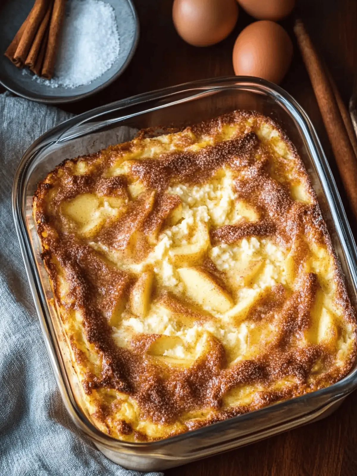 Apple Cinnamon Cottage Cheese Bake