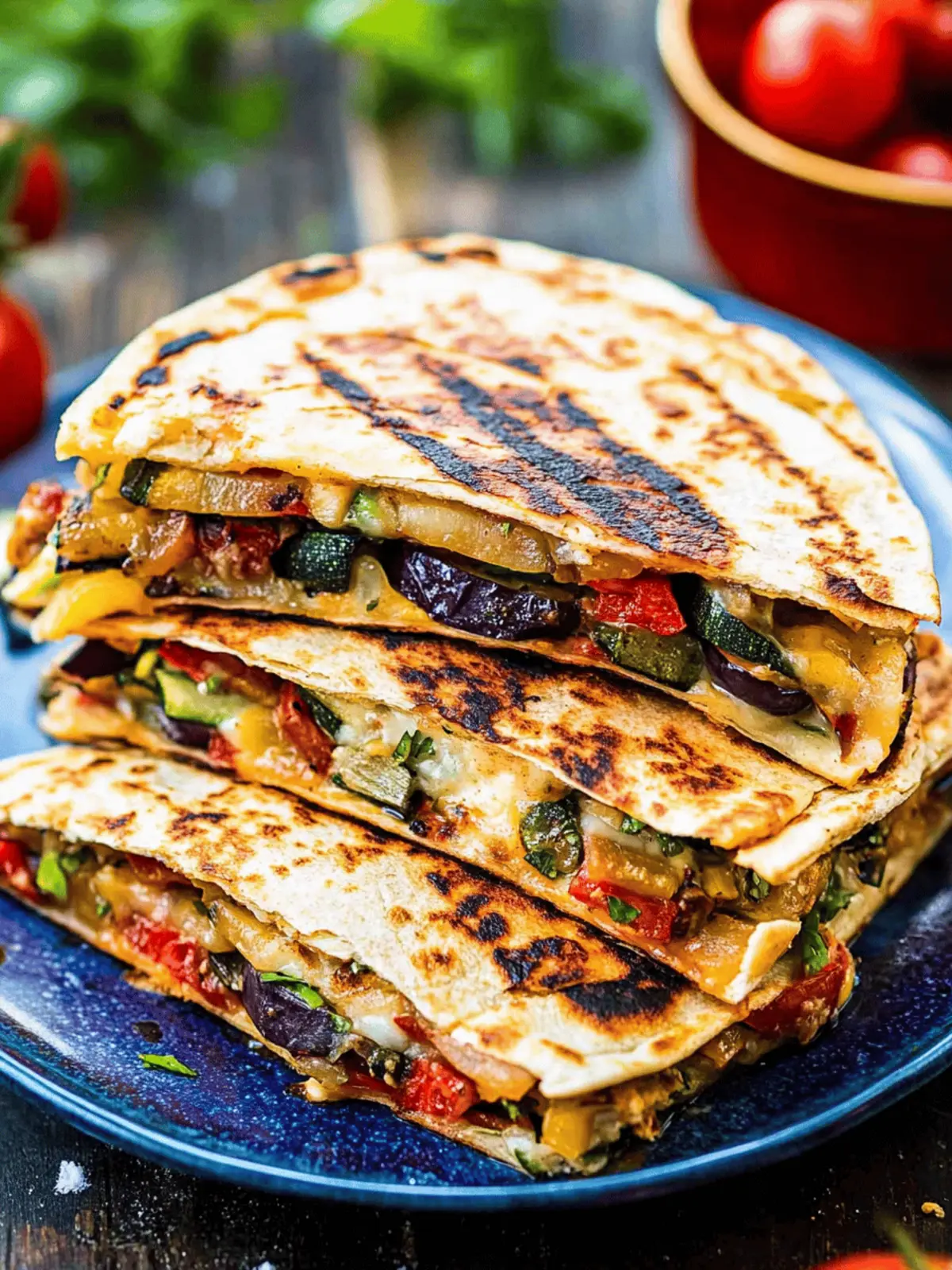 Grilled Vegetable Quesadillas