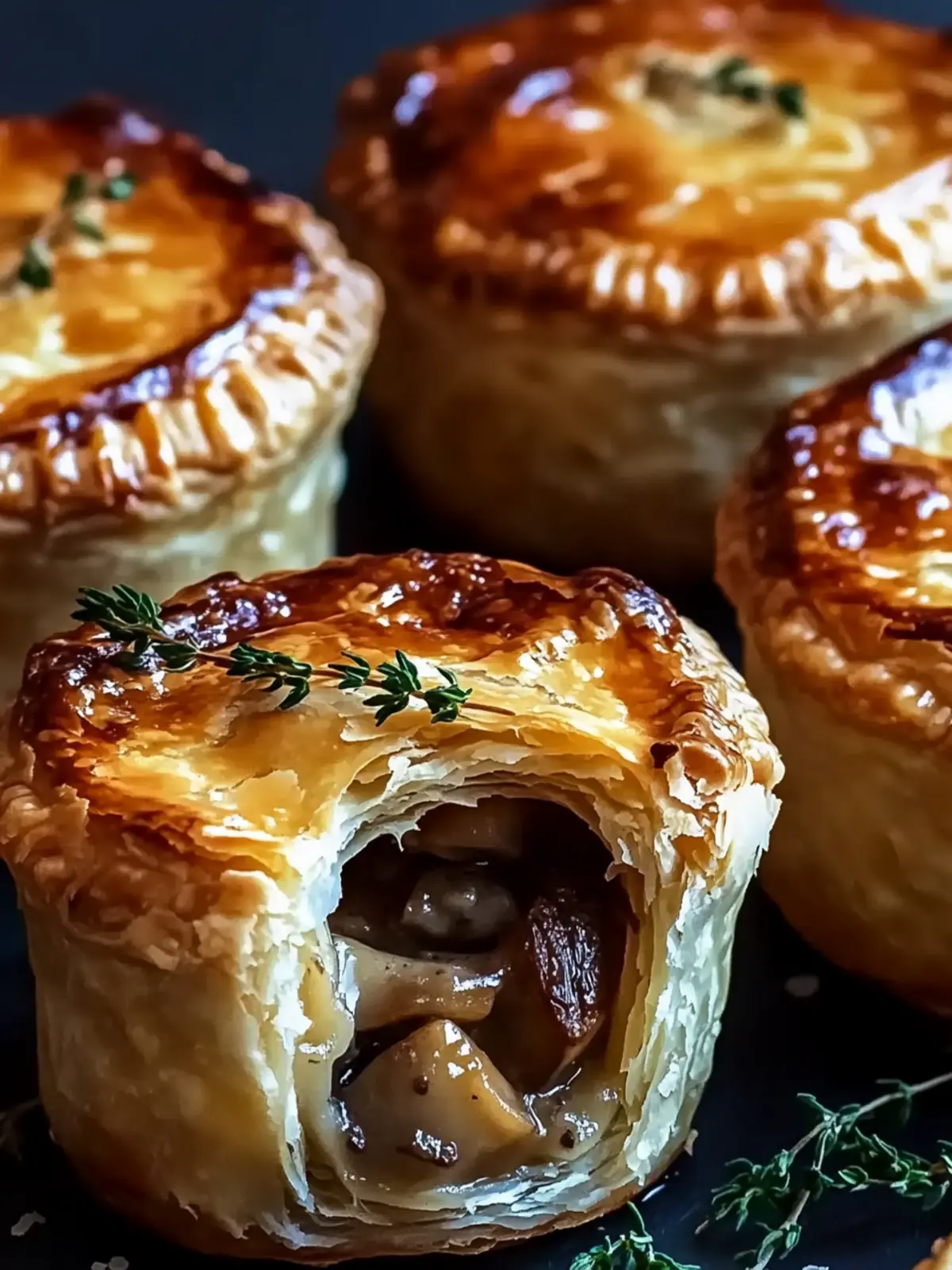 Mini Mushroom & Gruyère Pot Pies
