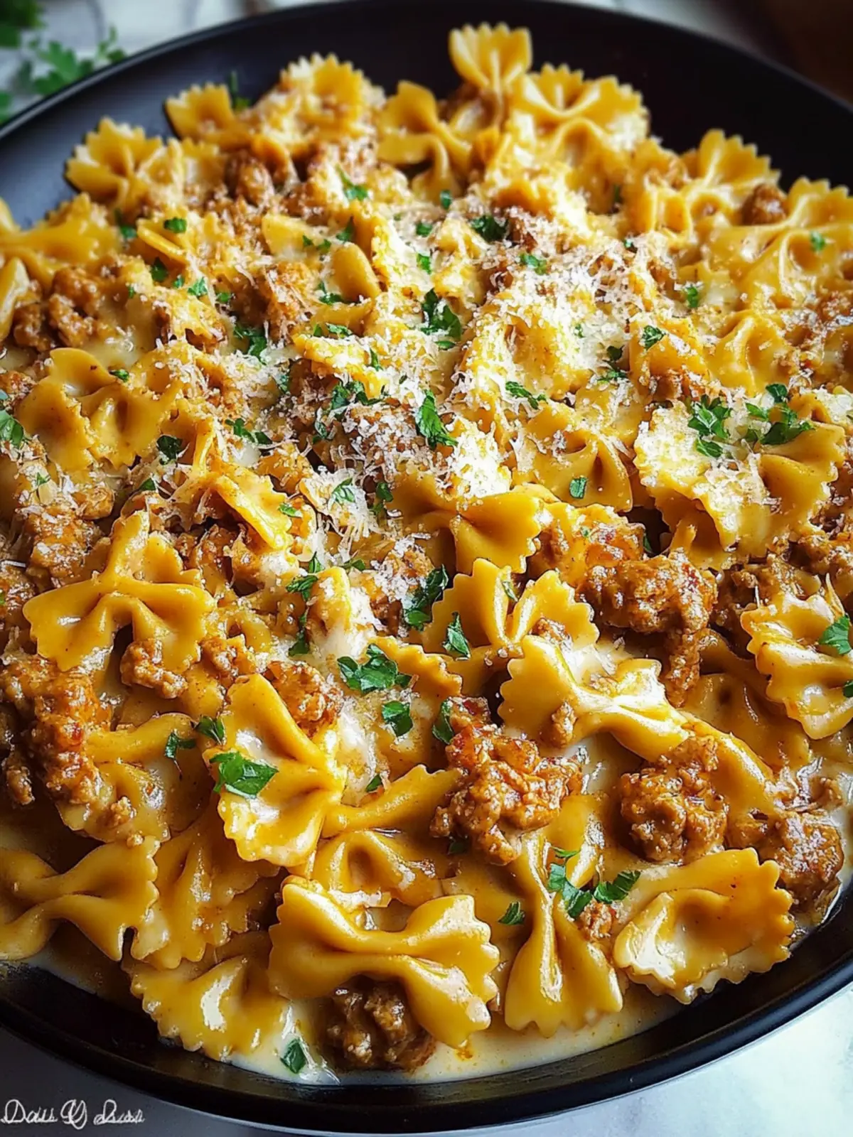 Cajun Cream Cheese Alfredo Bowties