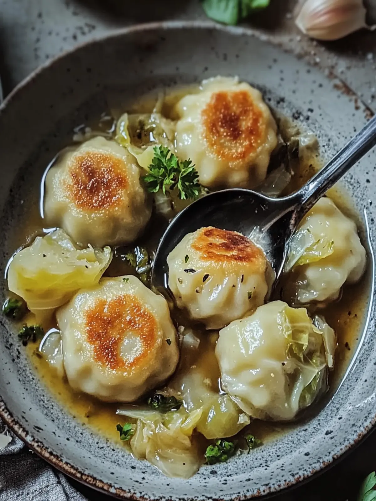 German Cabbage & Dumplings