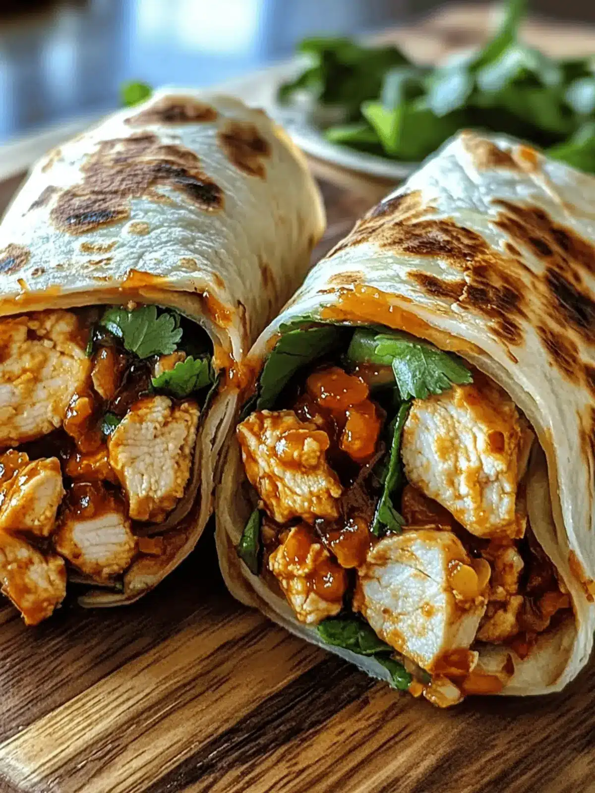 Sweet Chili Chicken Wraps