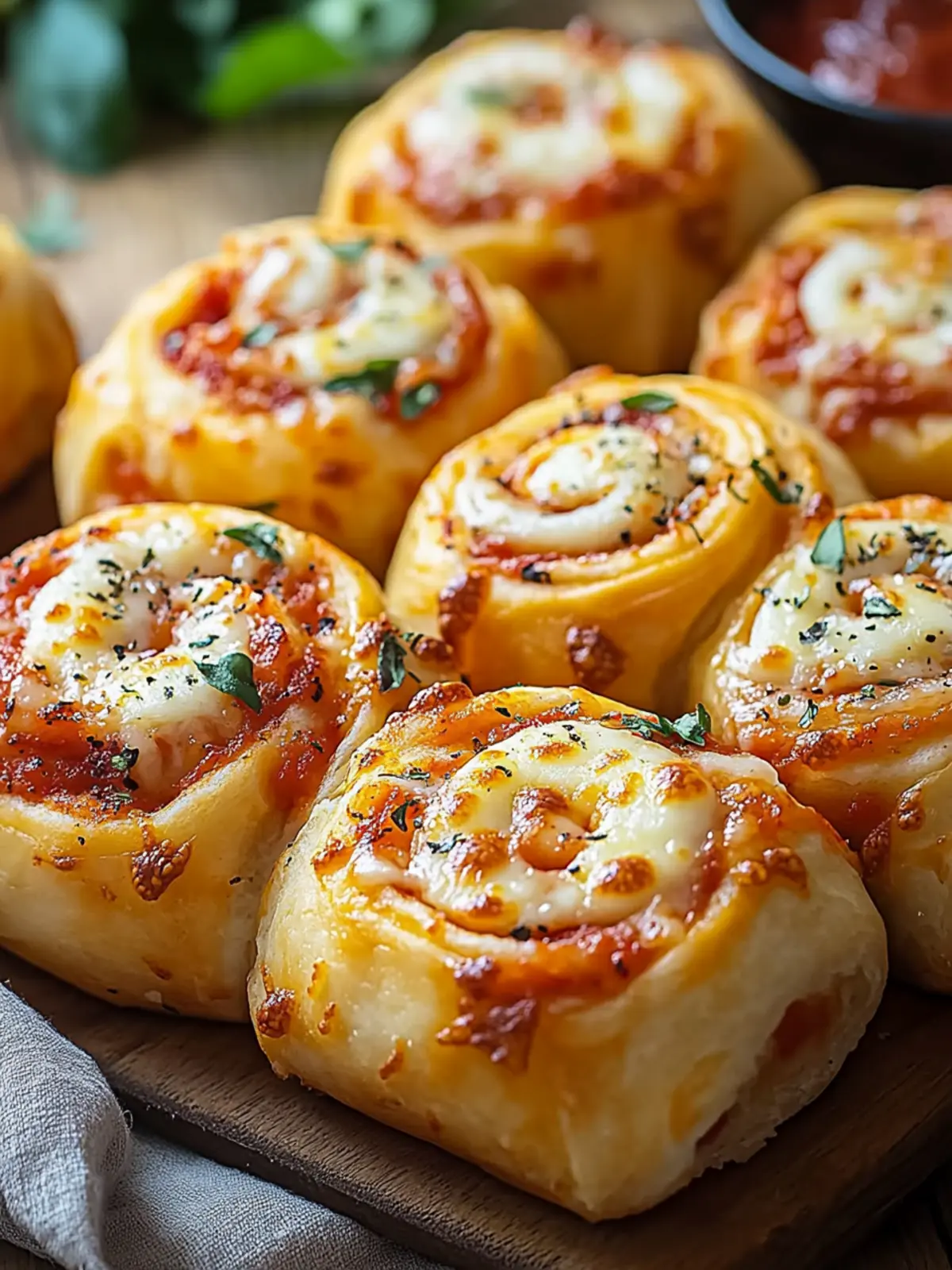 Amazing Flaky Mozzarella Pizza Rolls