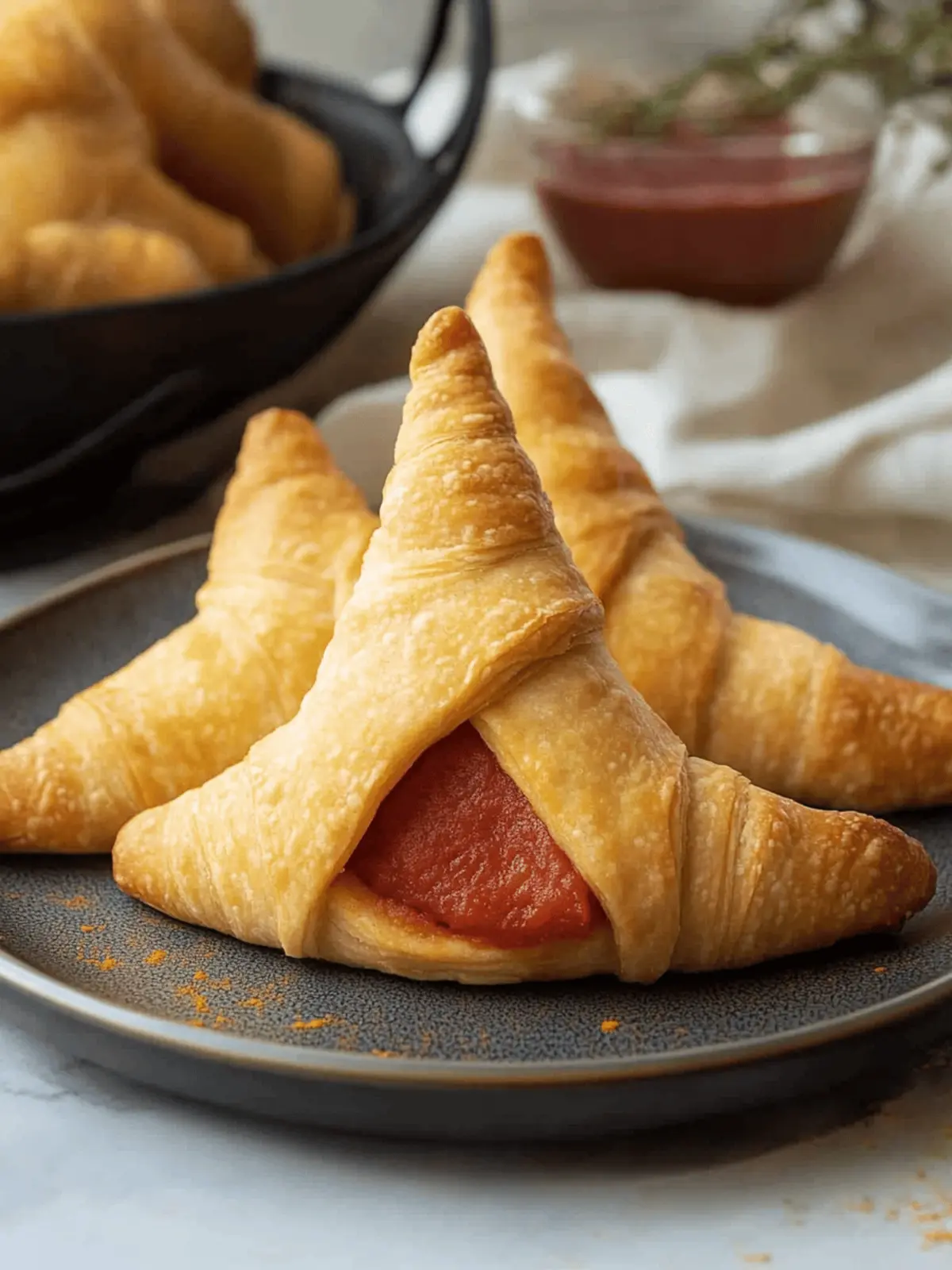 Easy Witch Hat Crescent Rolls
