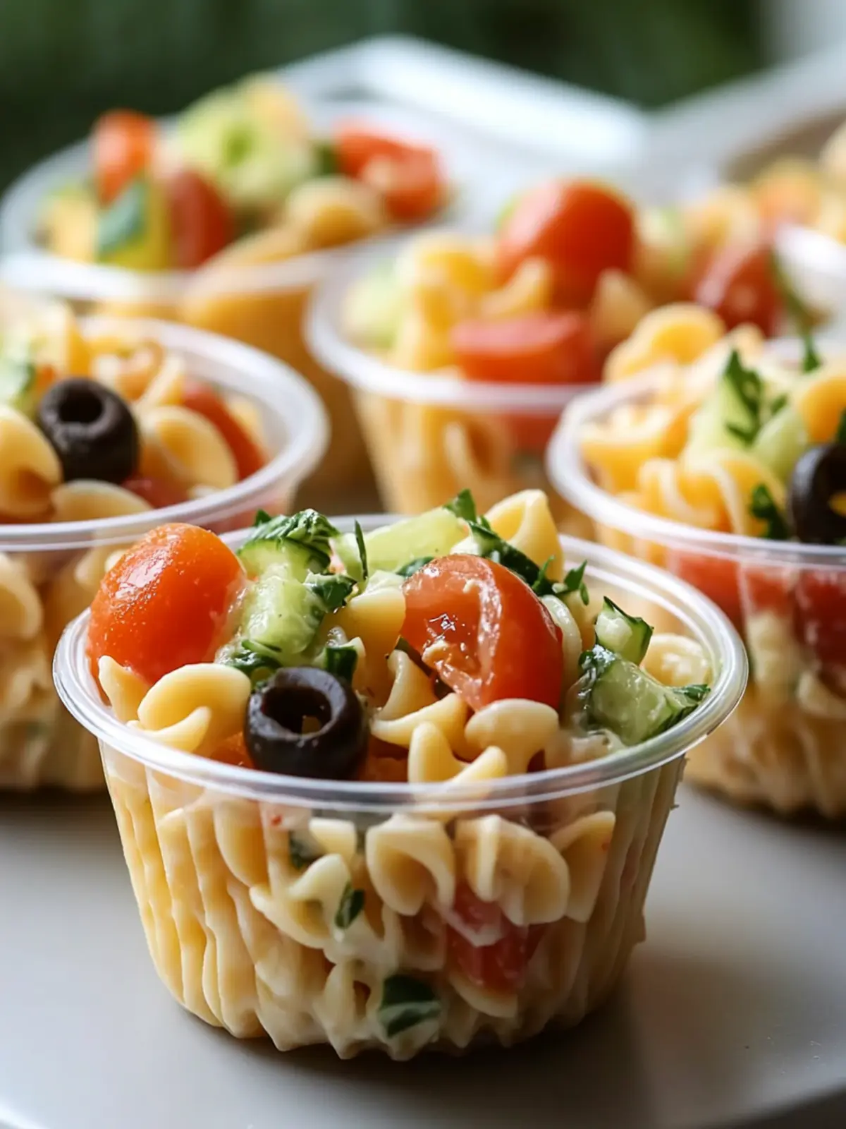 Pasta Salad Cups Recipe