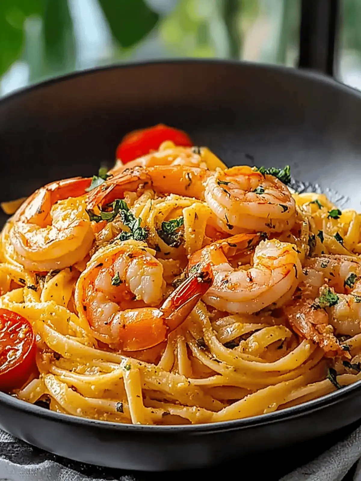 Jamaican Shrimp Pasta