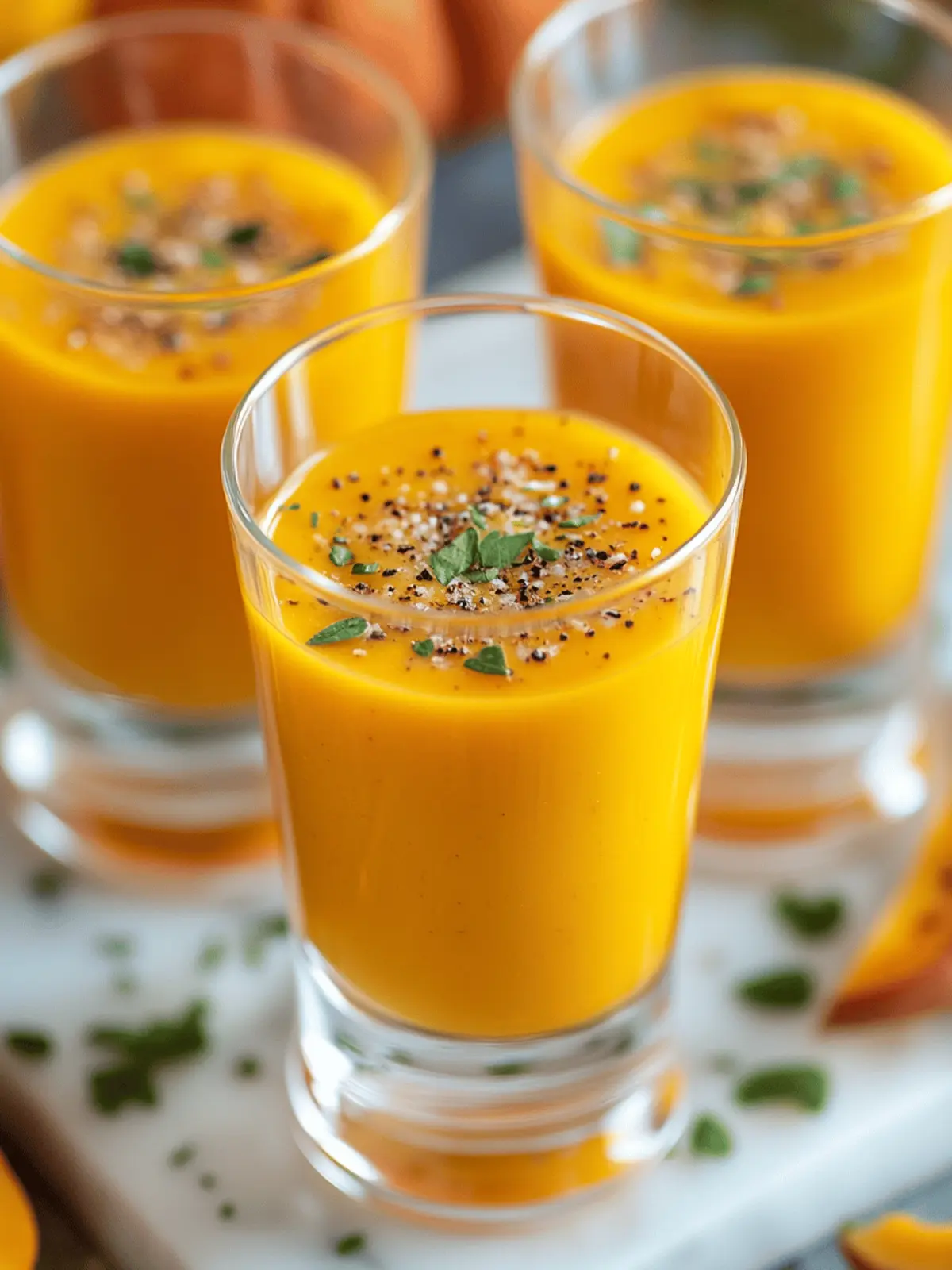 Roasted Butternut Squash Soup Shooters