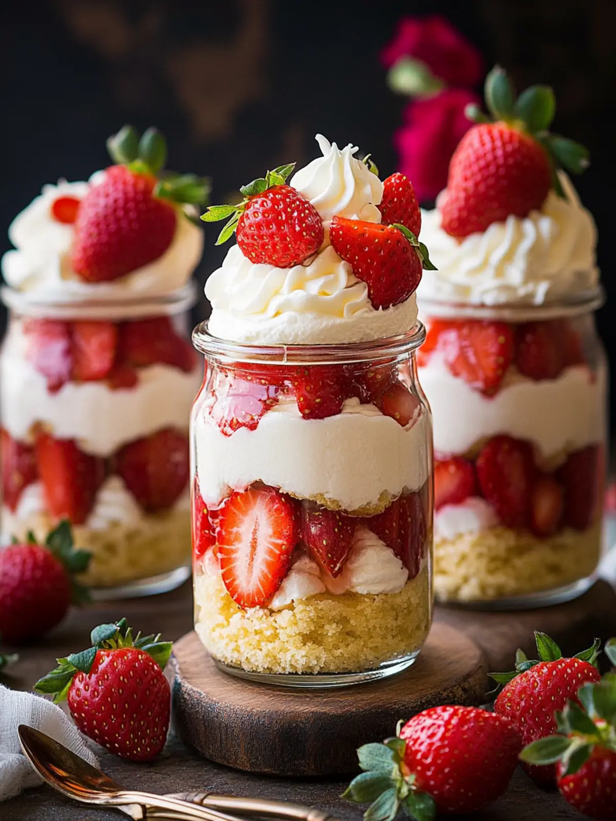 Strawberry Shortcake Trifles