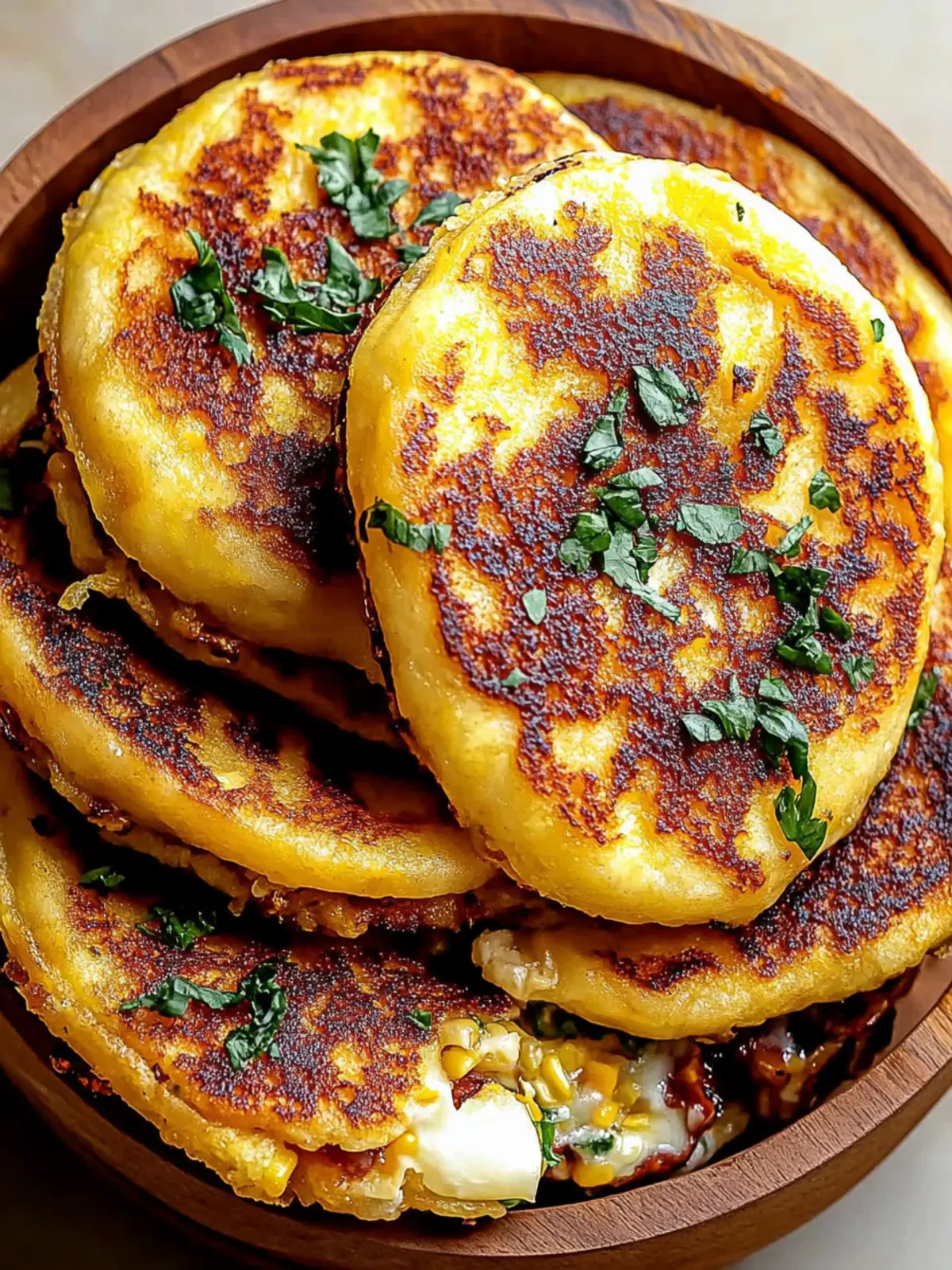 Venezuelan Sweet Corn Cachapas