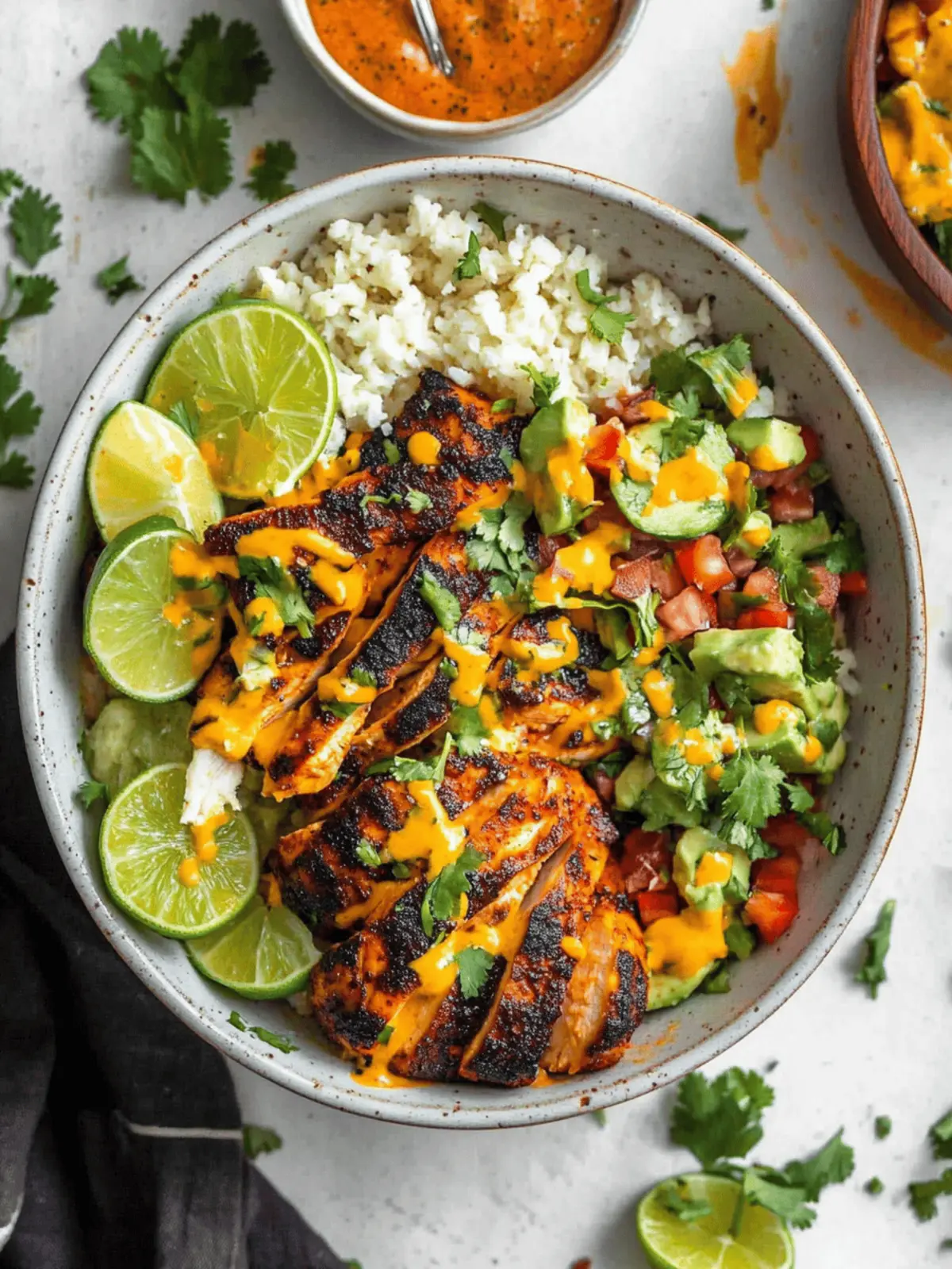 Cilantro Lime Chicken Bowls