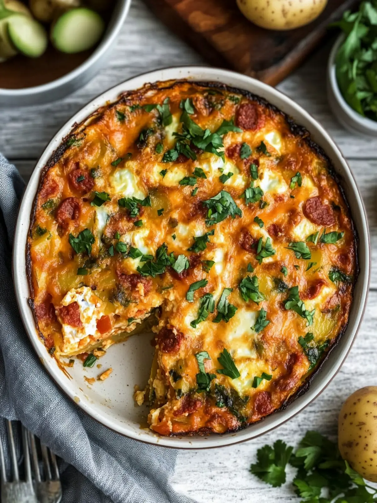 Chorizo & Potato Egg Casserole