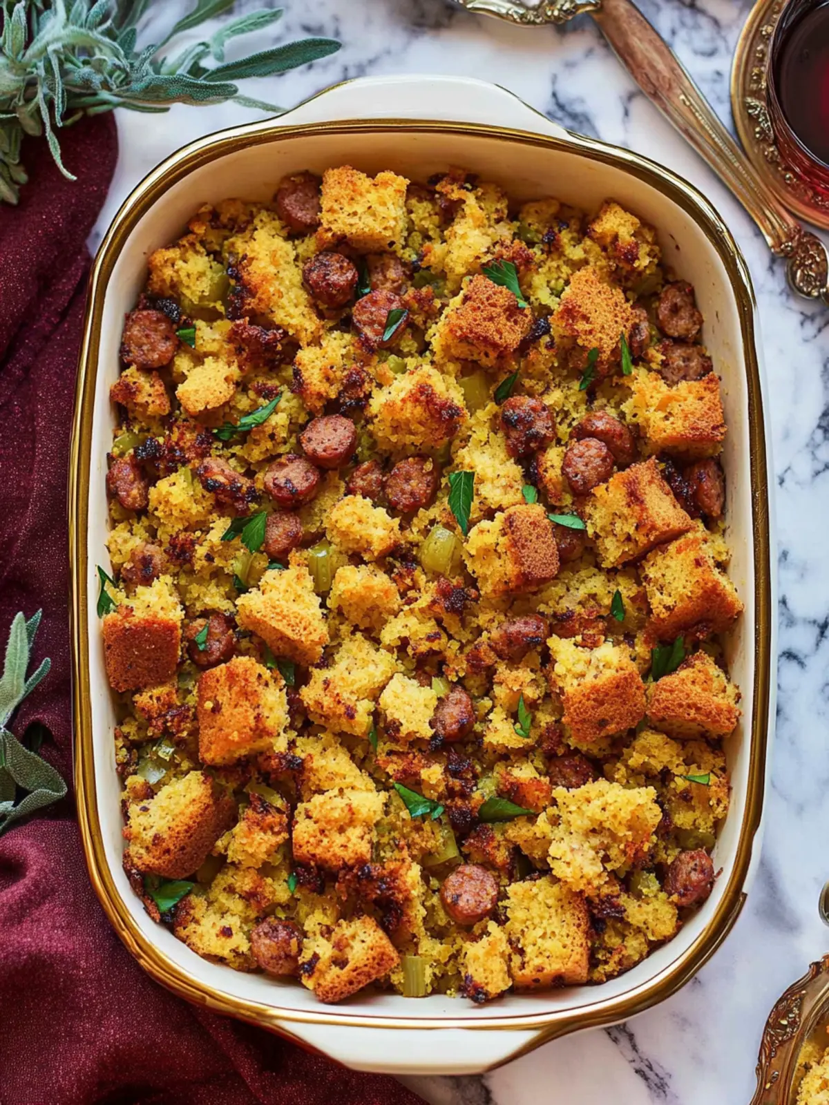 Ultimate Cornbread Sausage Stuffing