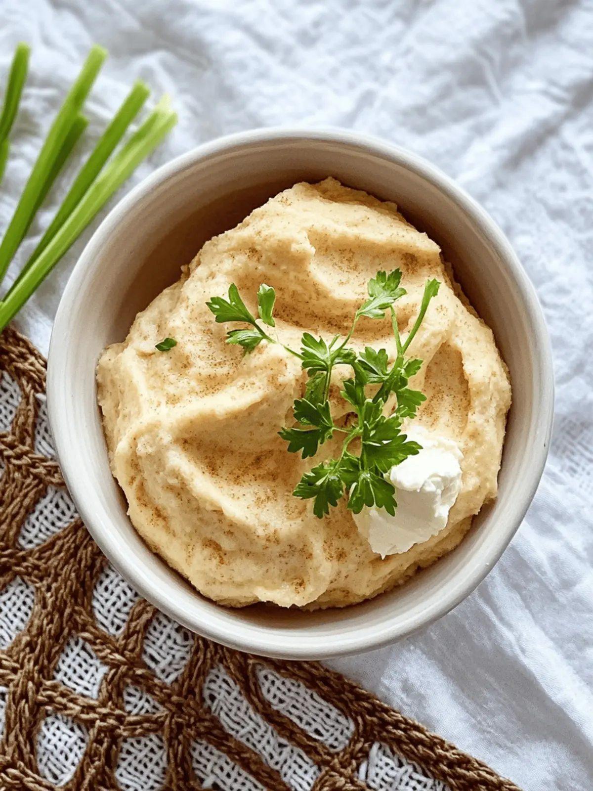 Whipped Parsnips with Mascarpone Cheese