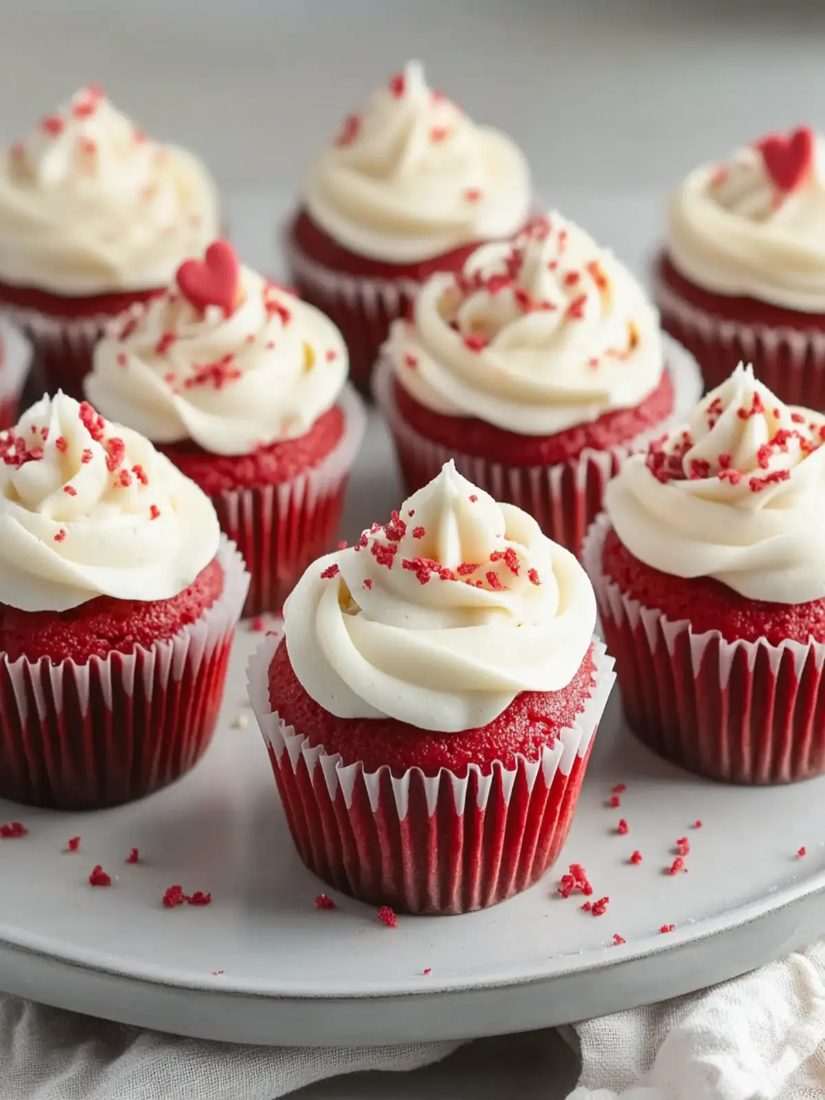 Red Velvet Cupcakes with Cream Cheese Frosting