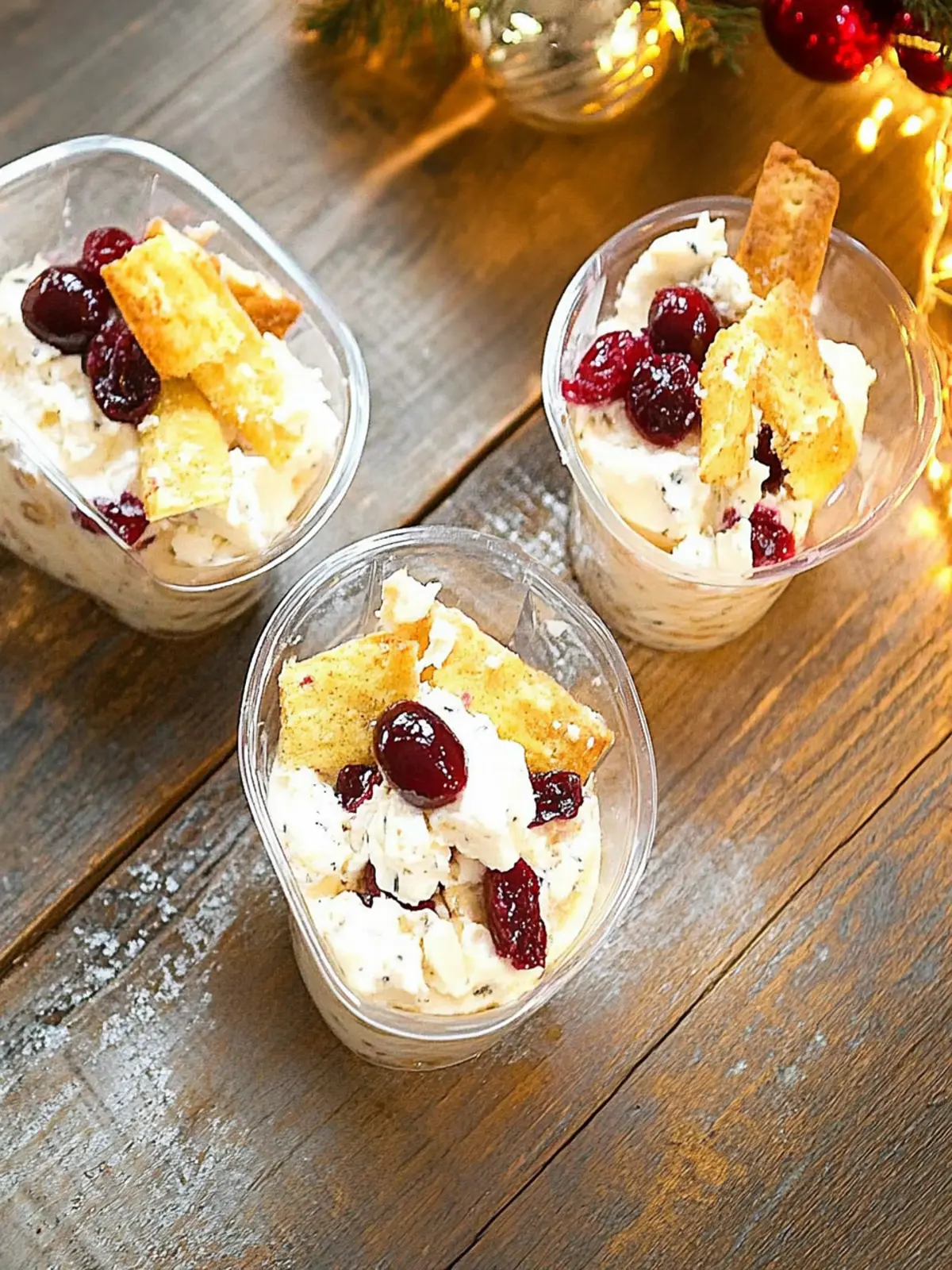 Cranberry Goat Cheese Mini Dips (Christmas Appetizer)