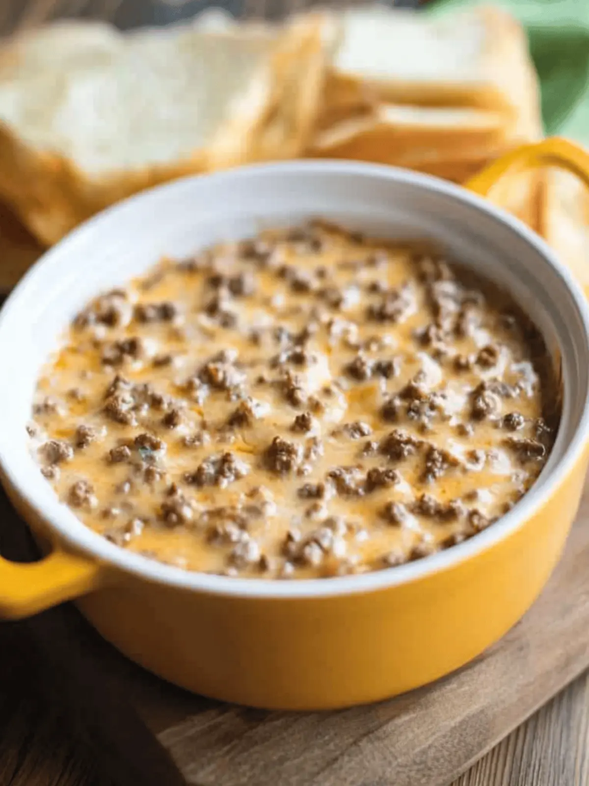 Cheesy Ground Beef Dip