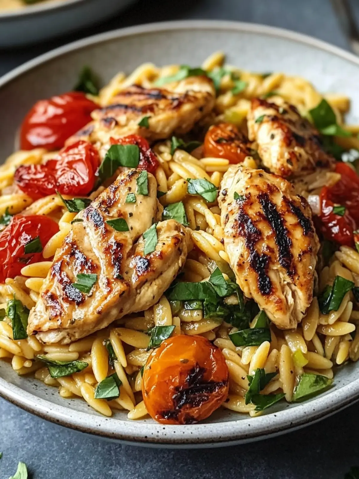 High Protein Chicken Orzo