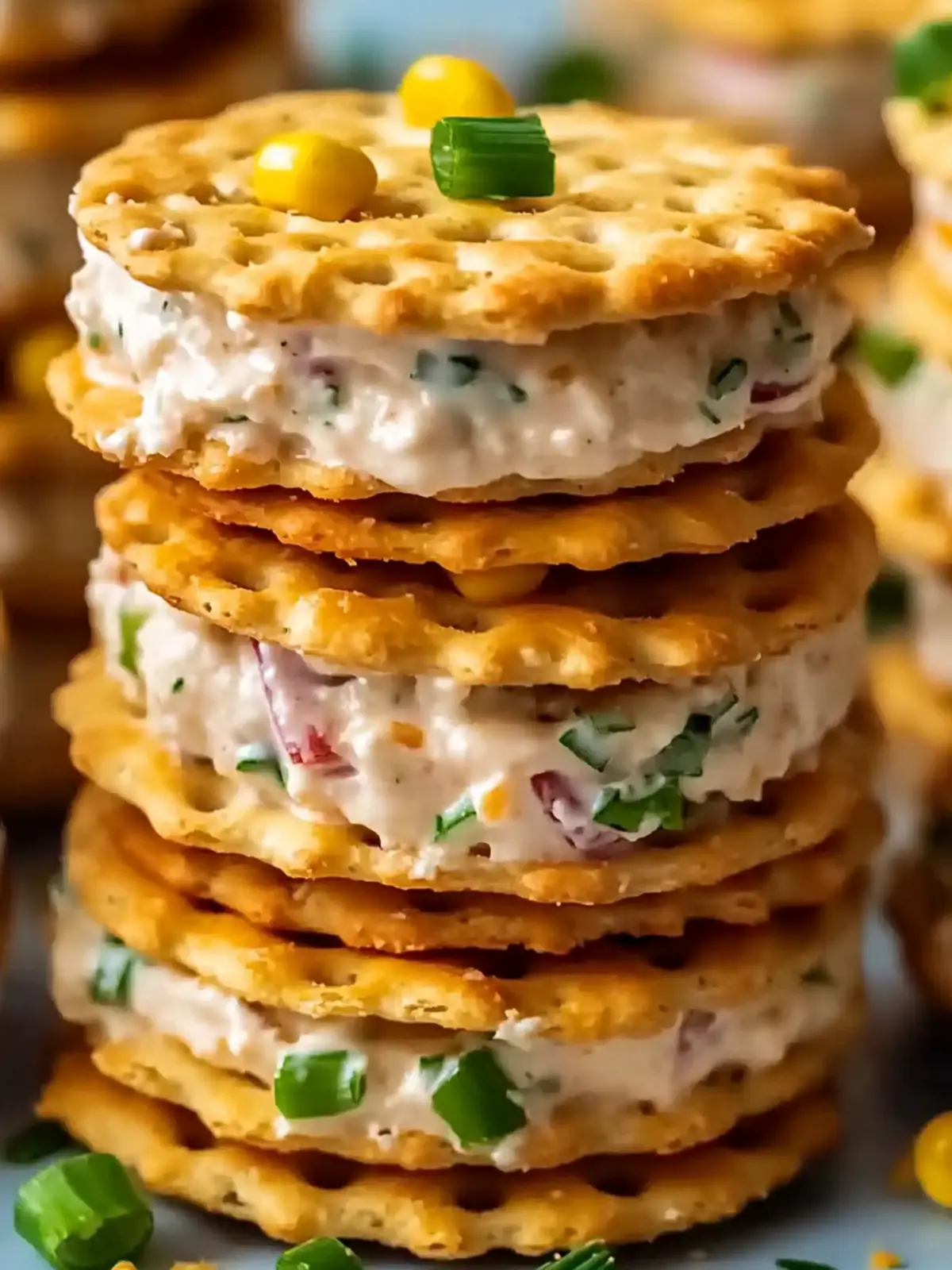 Creamy Cheddar Herb Ritz Cracker Sandwiches