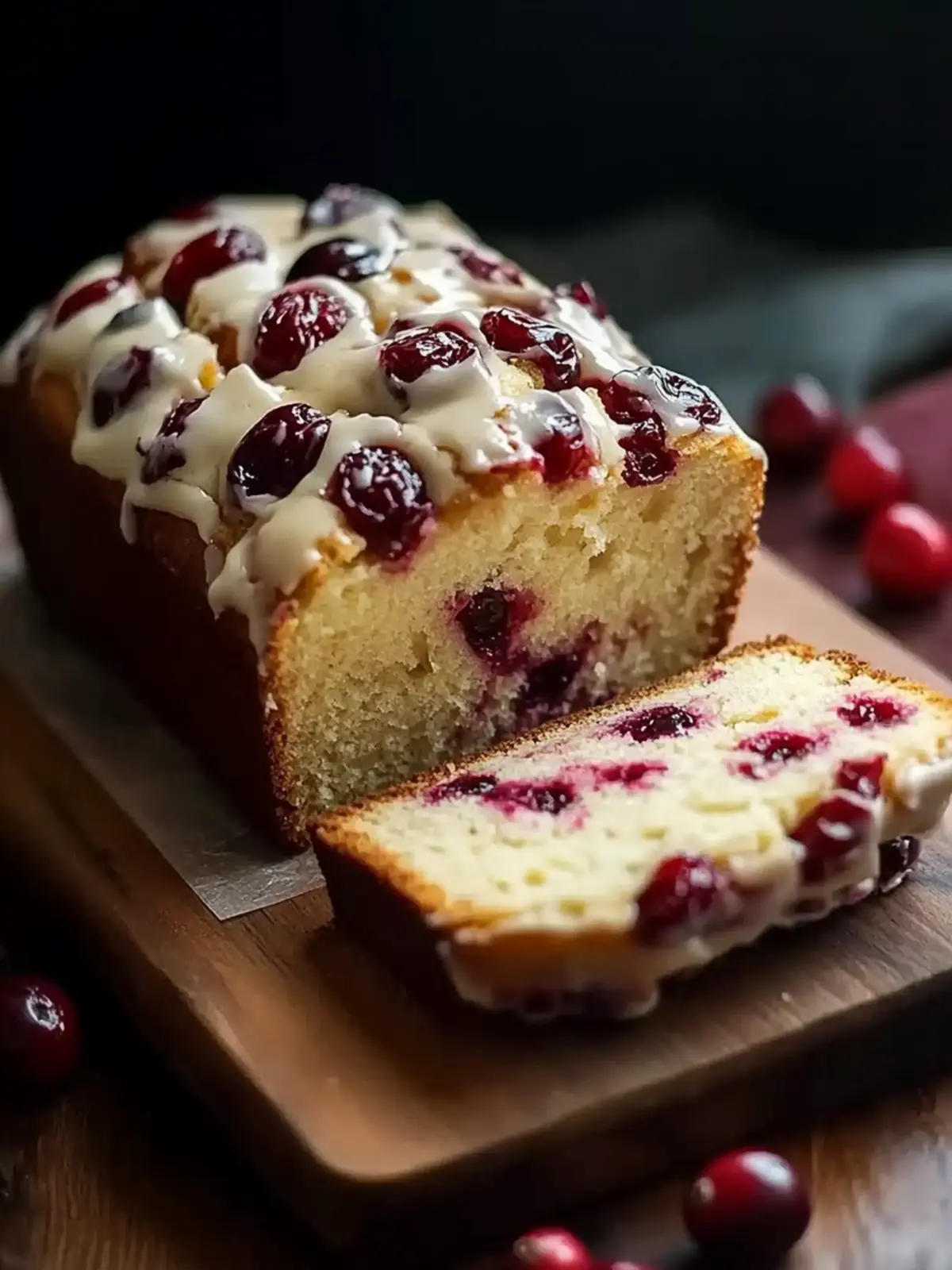Cream Cheese Cranberry Loaf