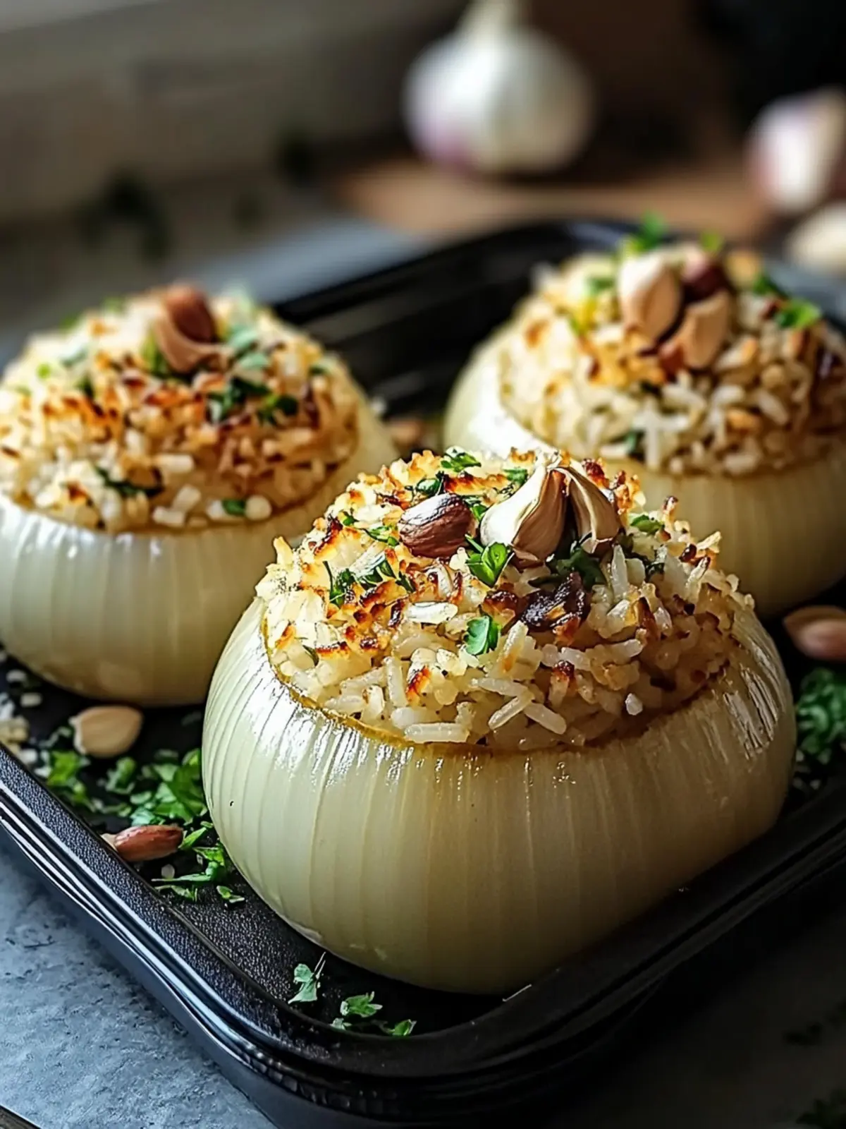 eweled Rice Stuffed Onions