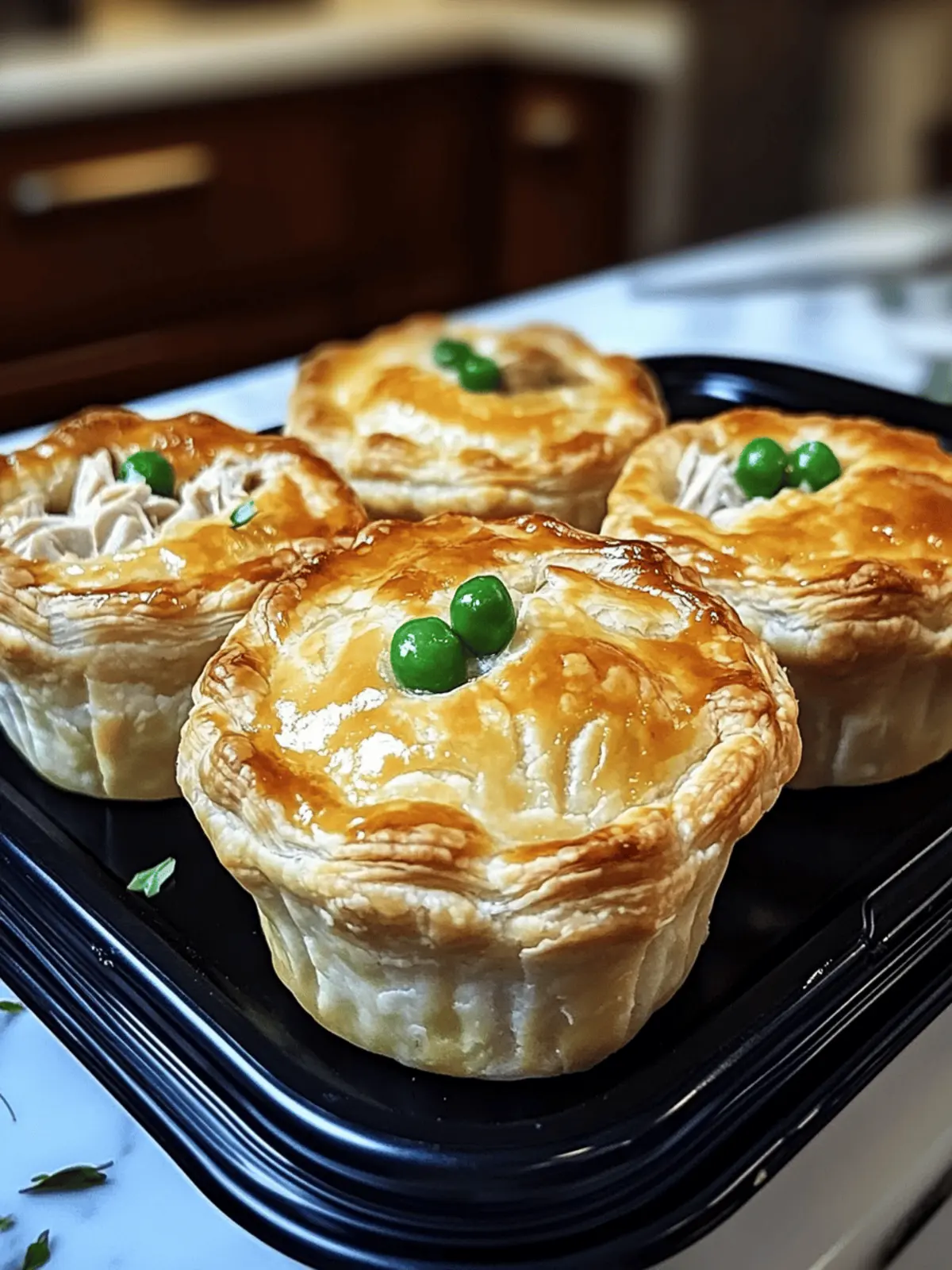 Mini chicken pot pies