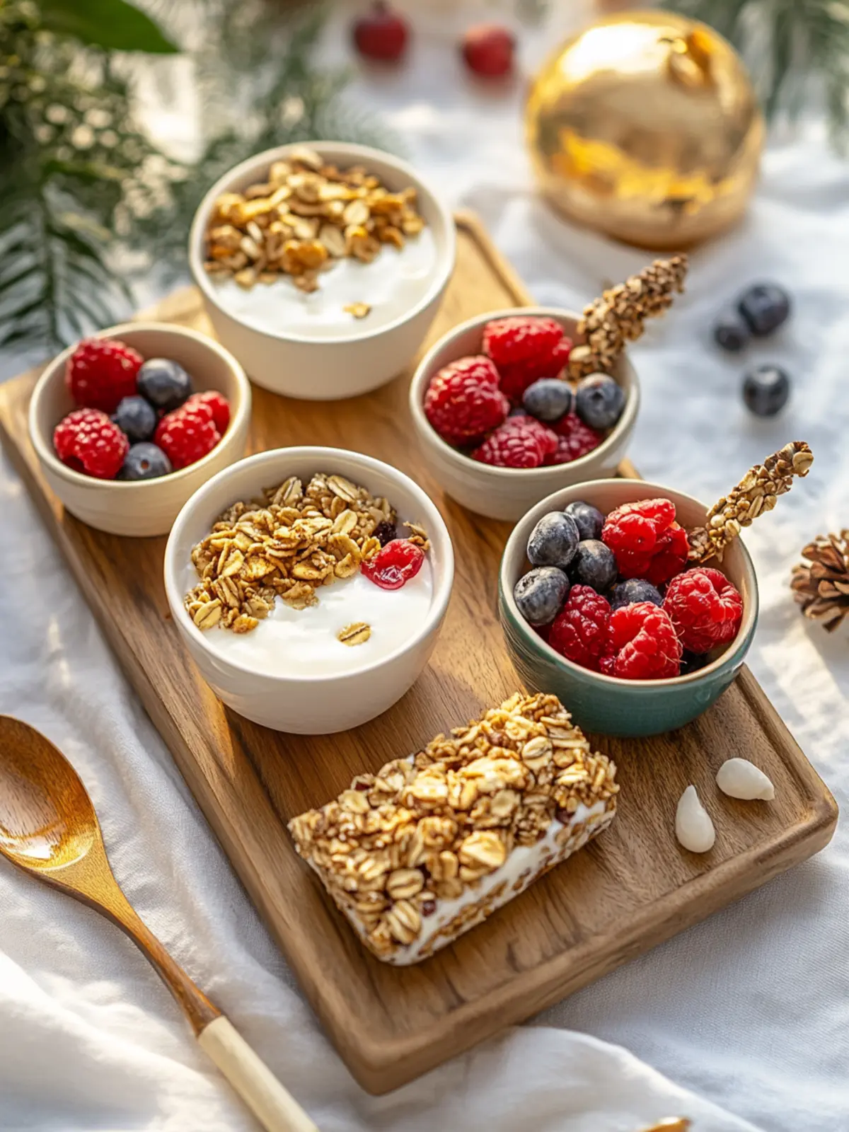 Yogurt & Granola Bar with Seasonal Fruit