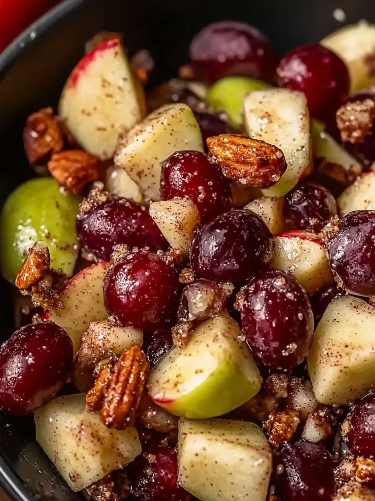 Cinnamon Apple Grape Salad