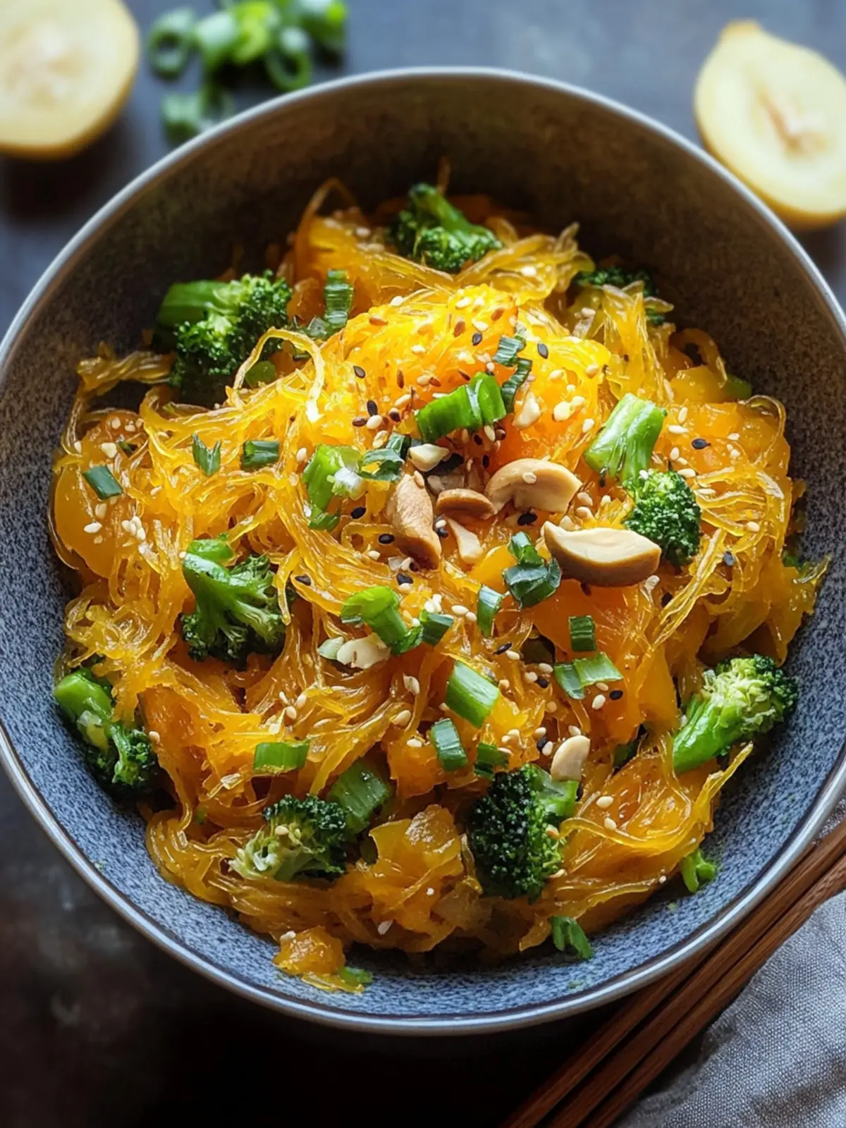 Spaghetti Squash Chow Mein