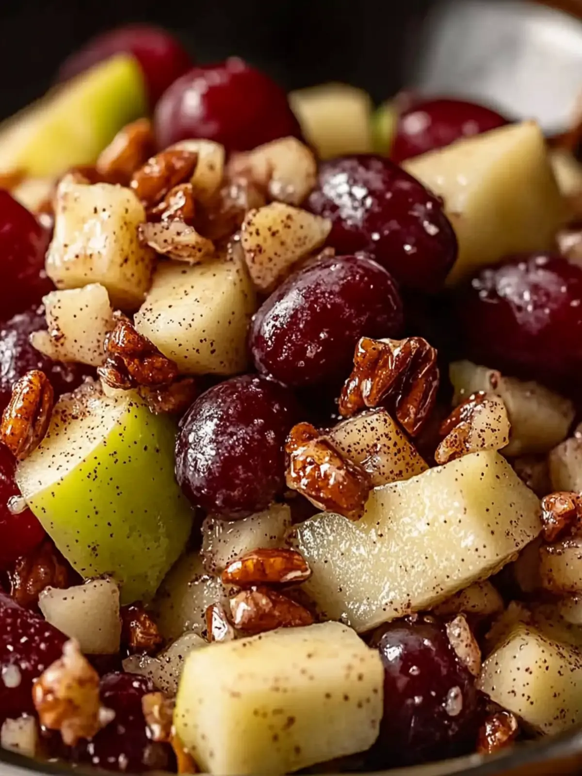 Cinnamon Apple Grape Salad