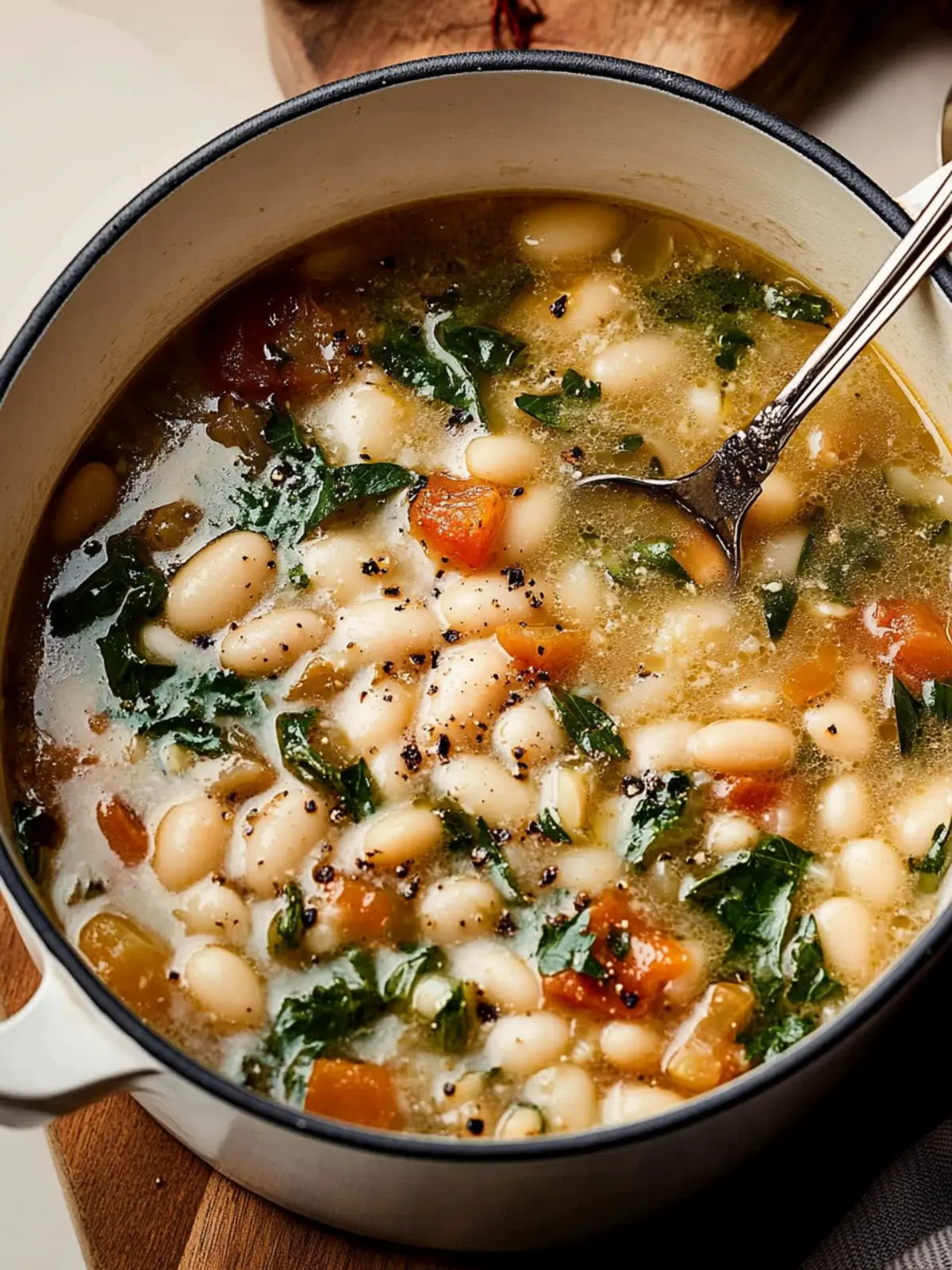 Hearty Tuscan White Bean Soup