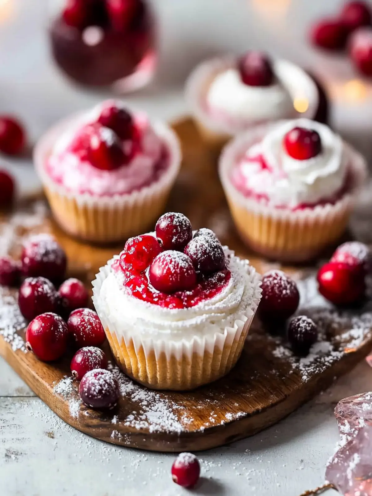 Cranberry Mousse Cups