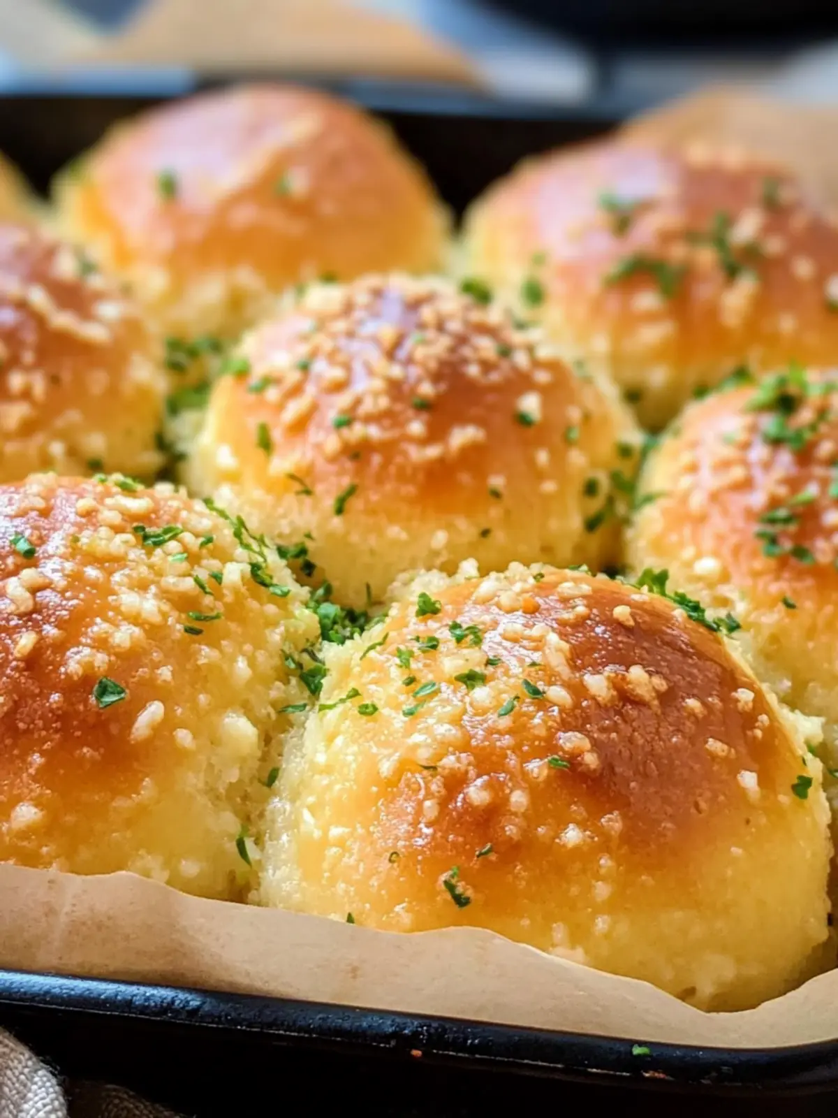 Cloud-Like Keto Garlic Rolls