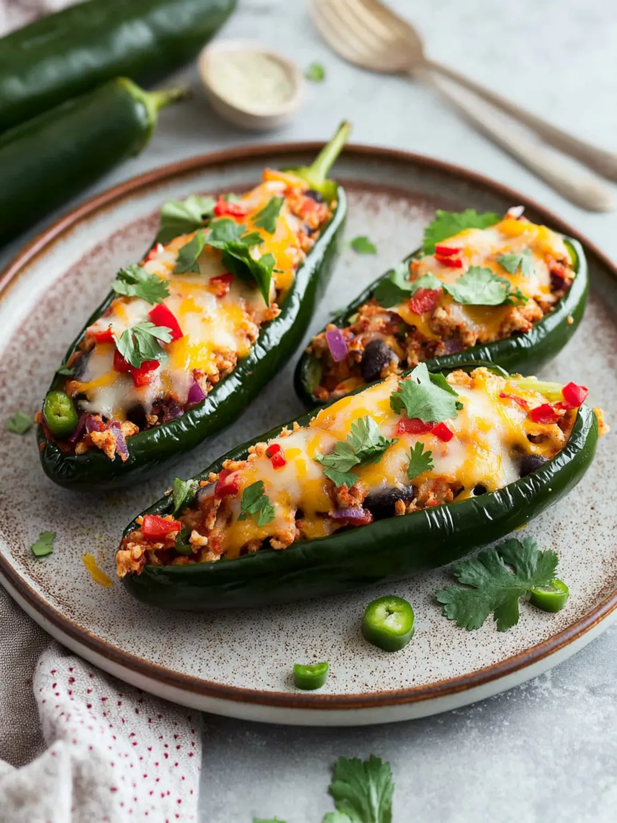 Stuffed Poblano Peppers