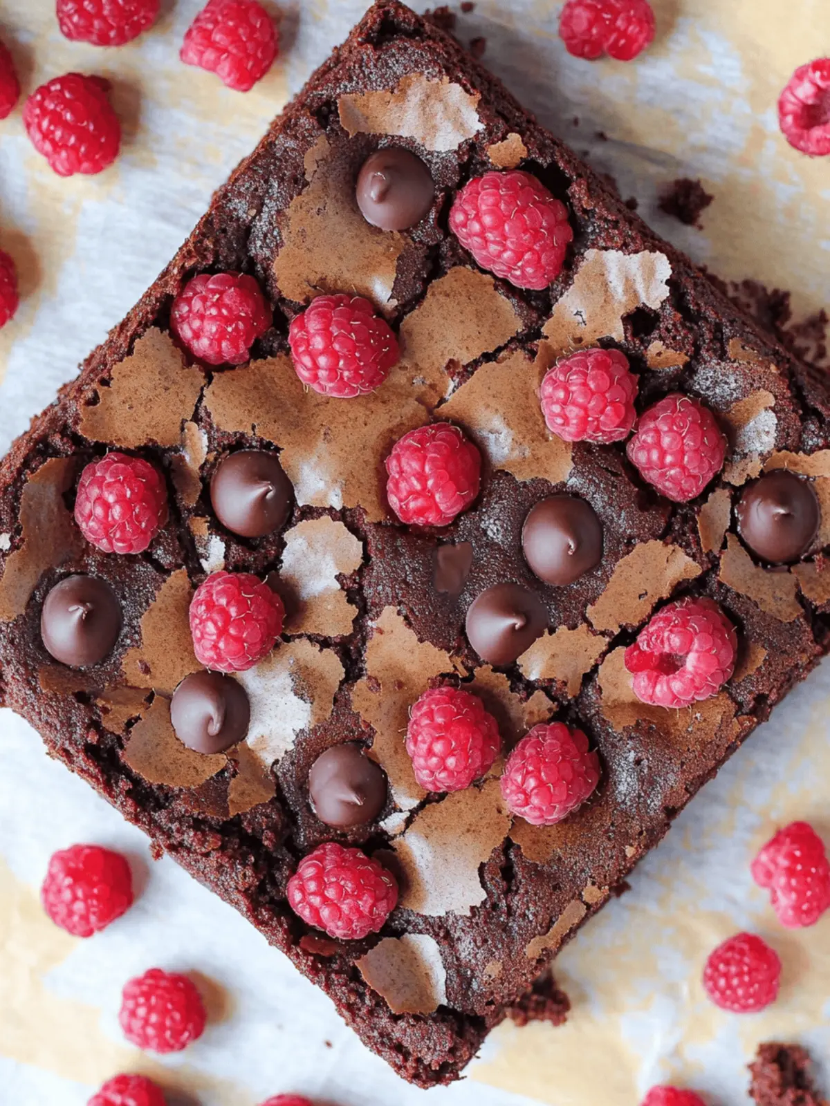 Chocolate Raspberry Brownies