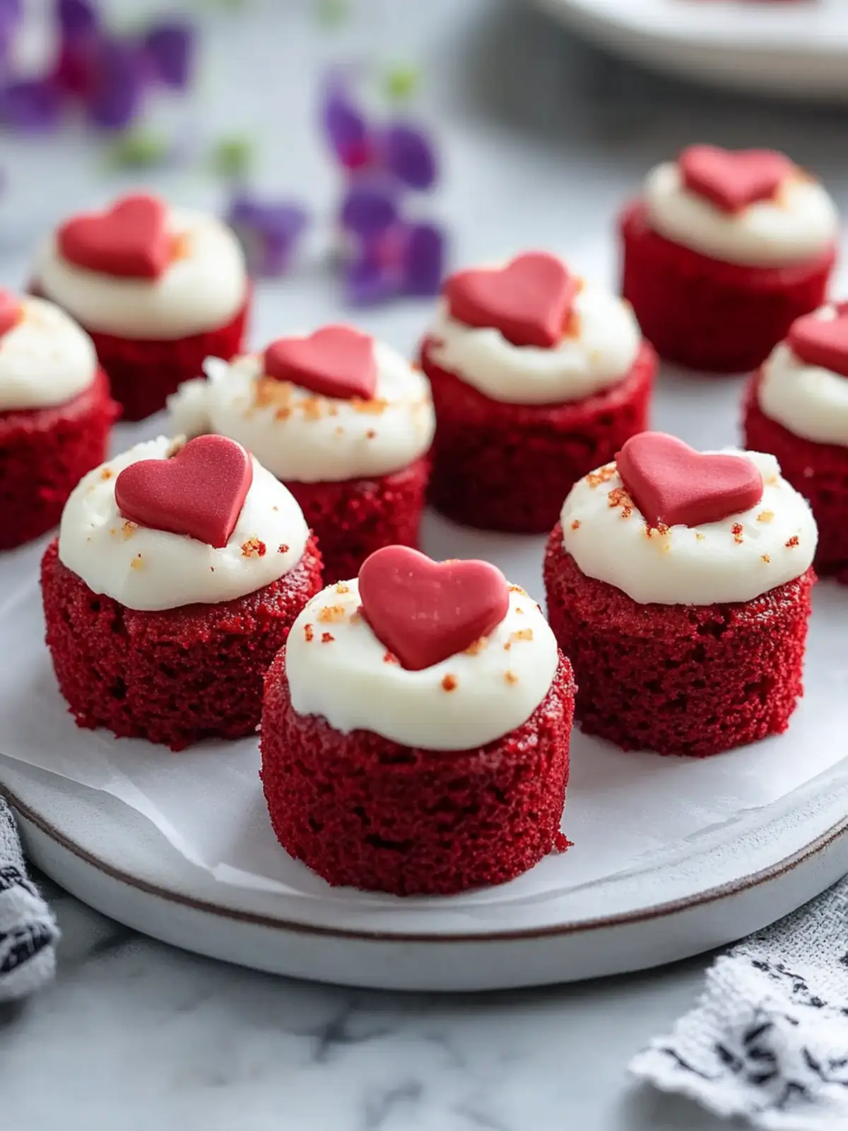 Mini Red Velvet Cakes for a Sweet Valentine Treat