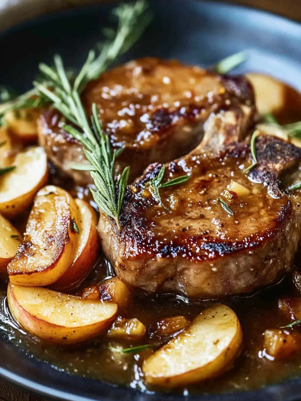Tender Apple Butter Pork Chops