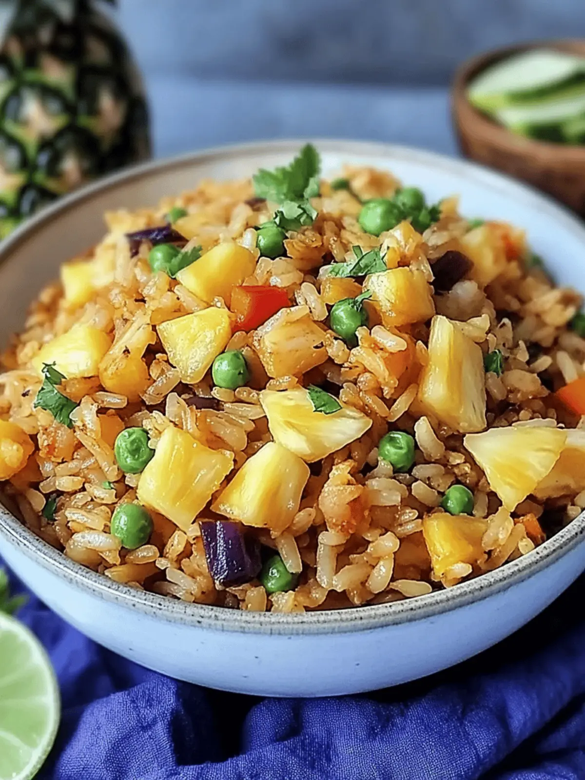 Vegetarian Pineapple Fried Rice