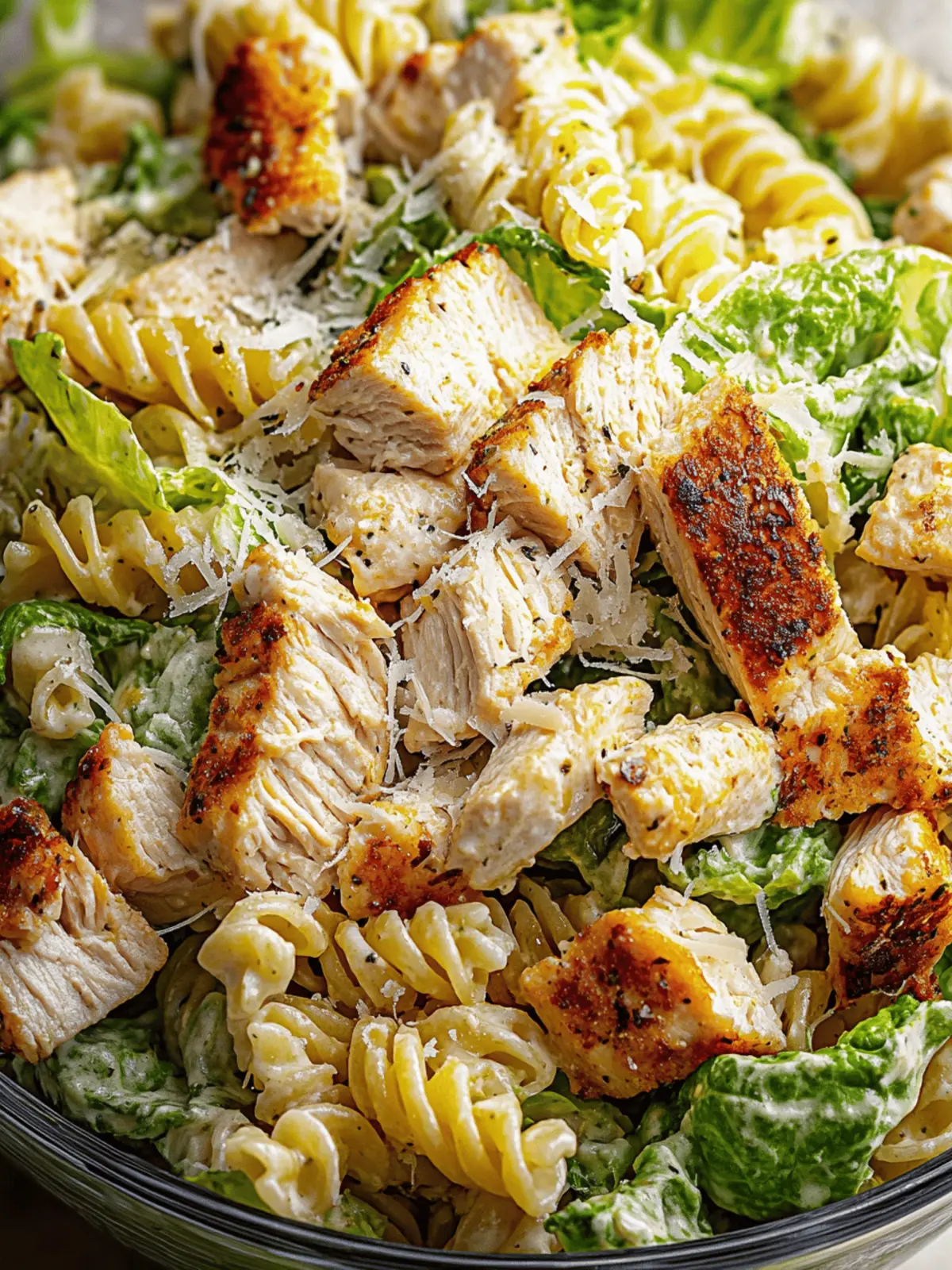 Chicken Caesar Pasta Salad