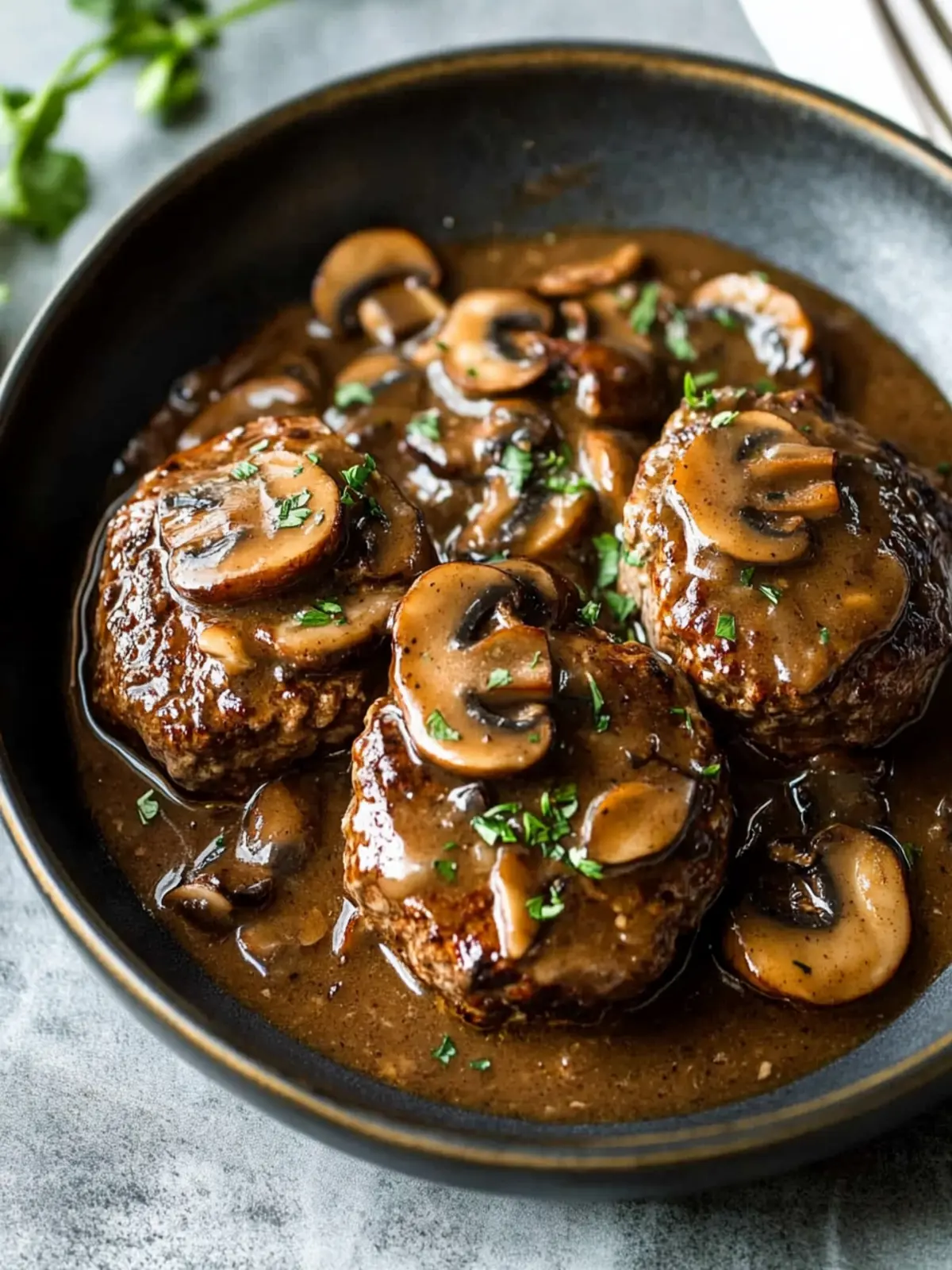 Salisbury Steak with Mushroom Gravy